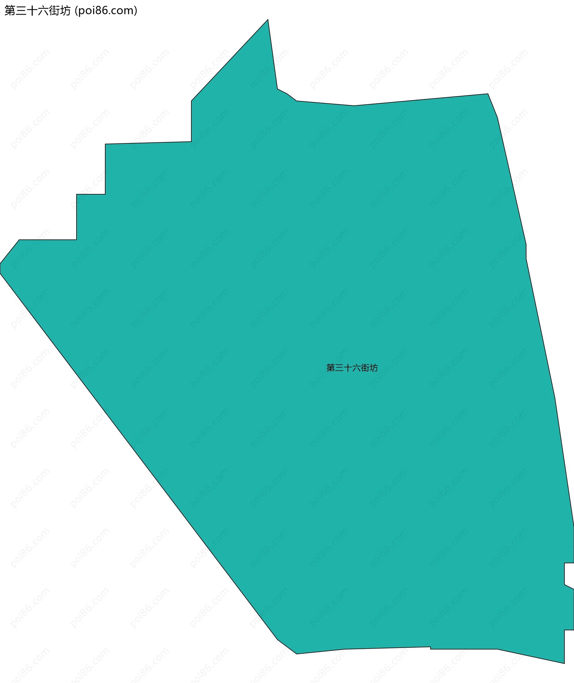 第三十六街坊边界地图