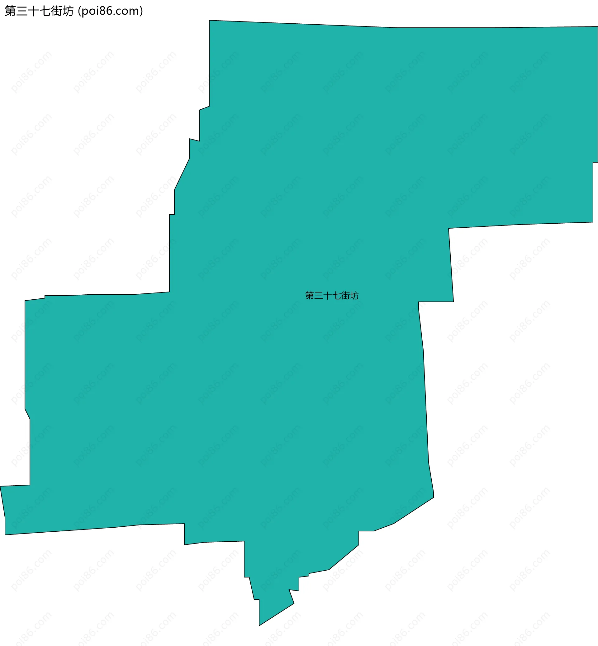 第三十七街坊边界地图