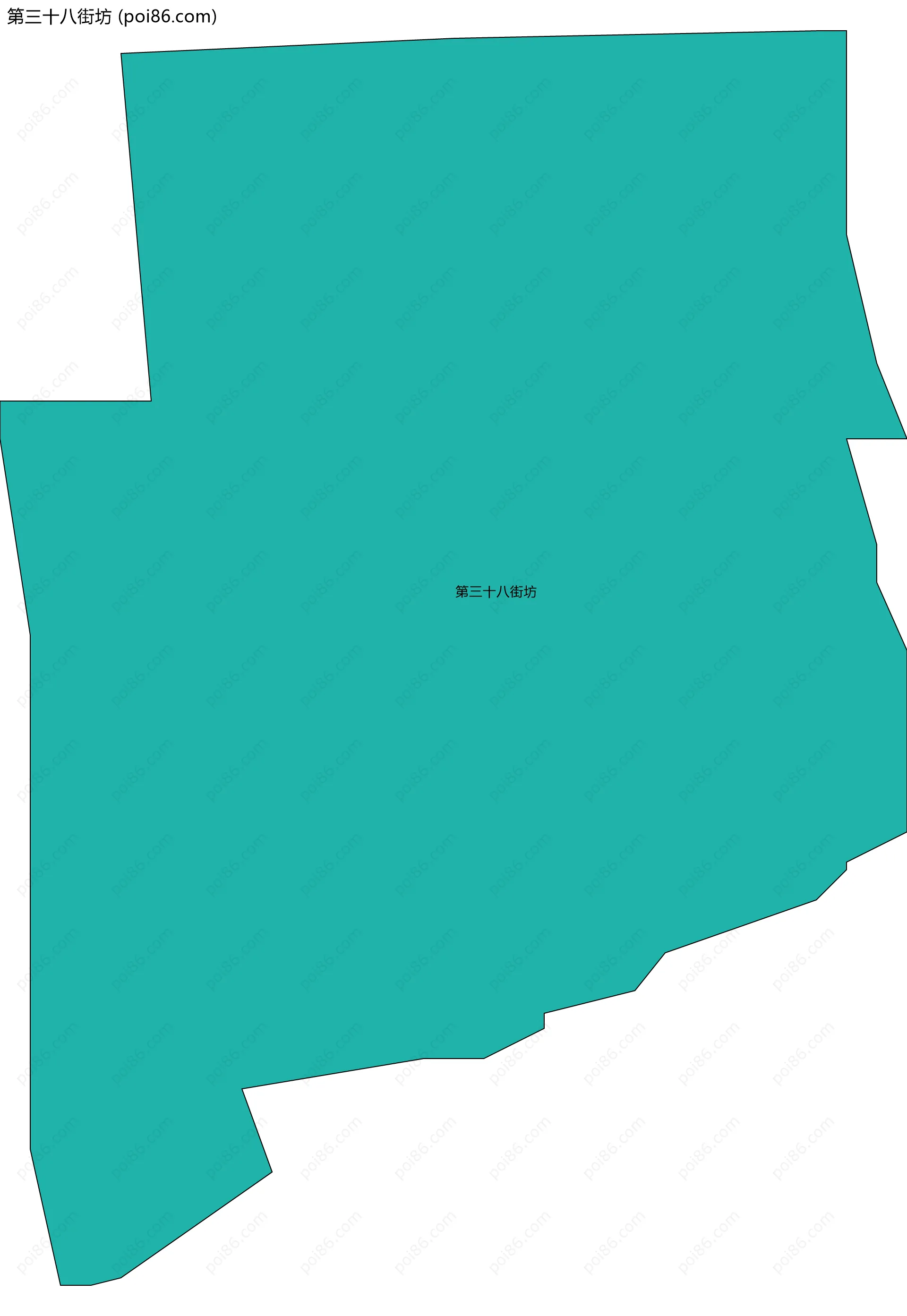 第三十八街坊边界地图