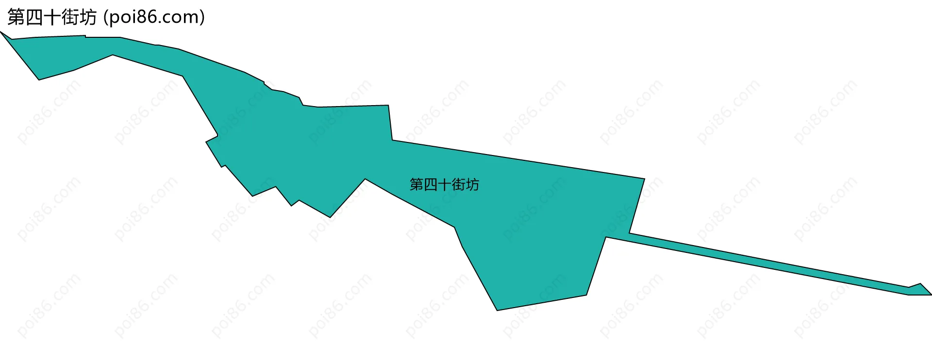 第四十街坊边界地图