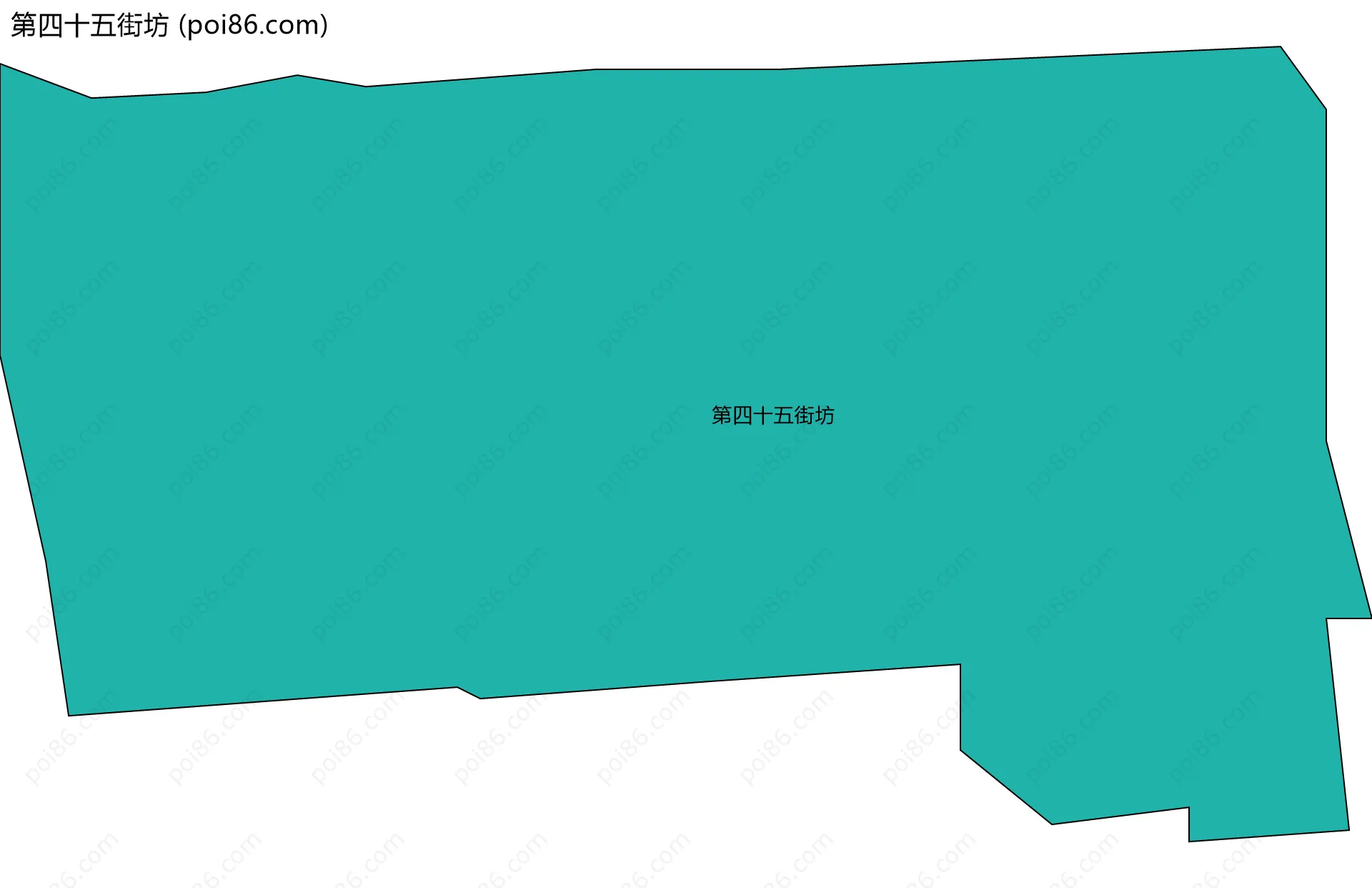第四十五街坊边界地图