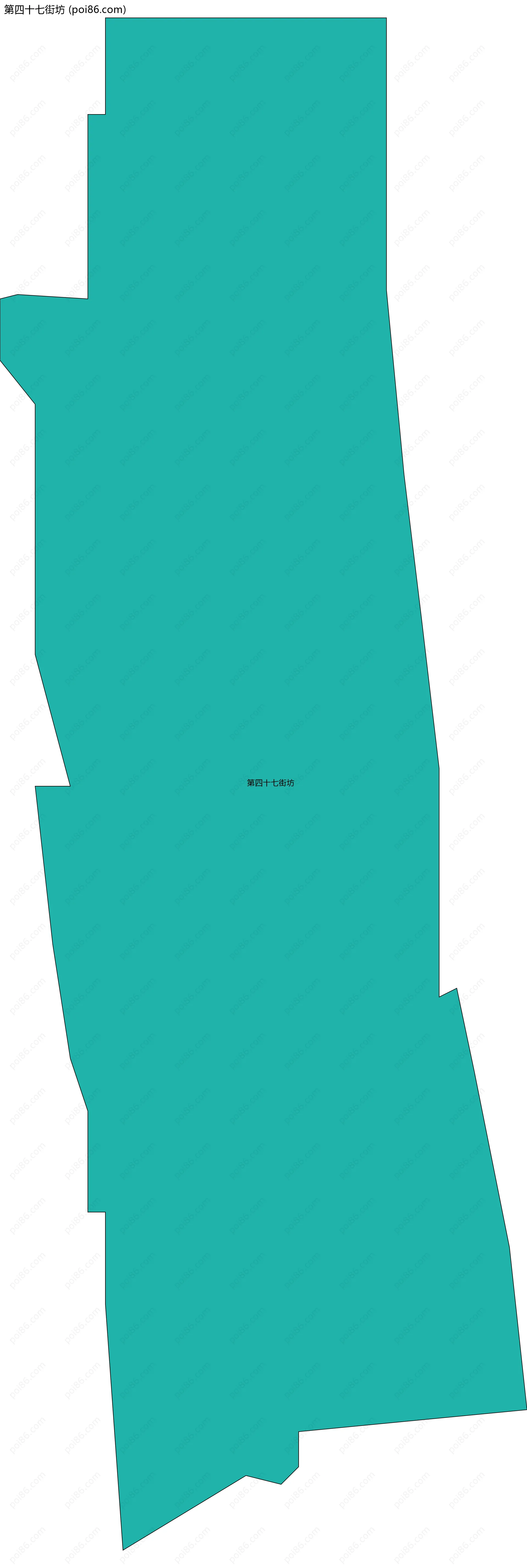 第四十七街坊边界地图