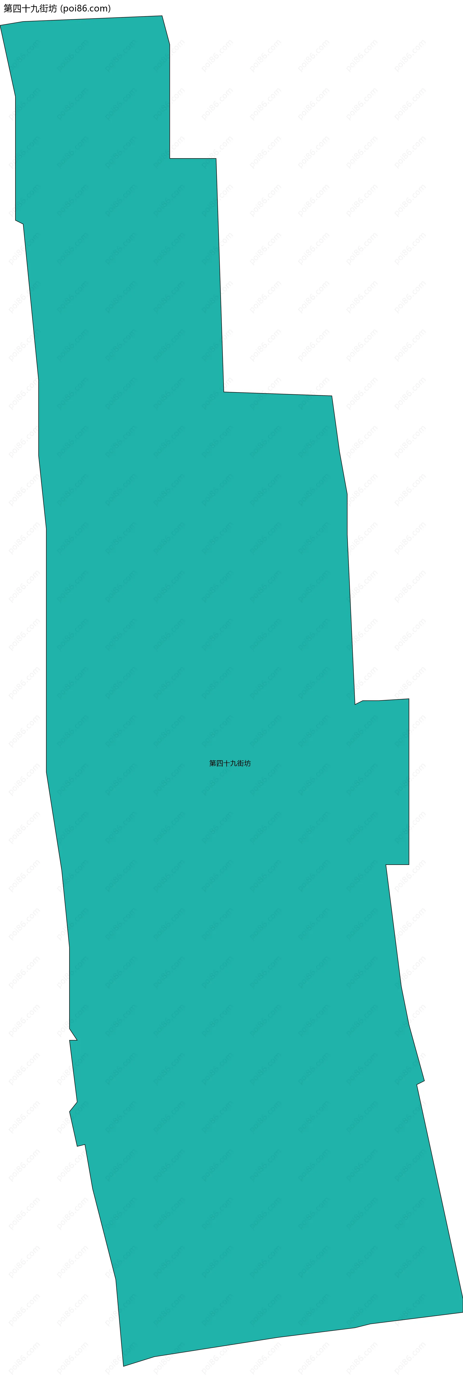 第四十九街坊边界地图