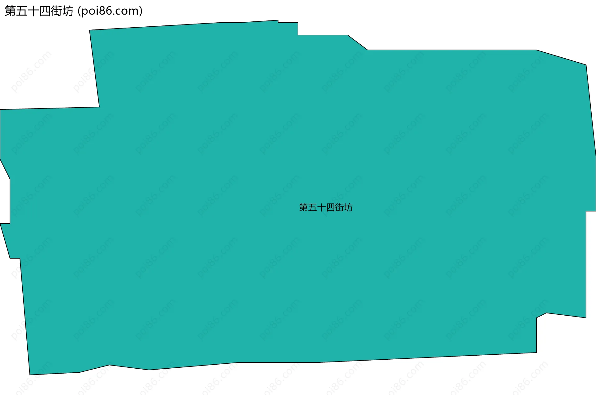 第五十四街坊边界地图