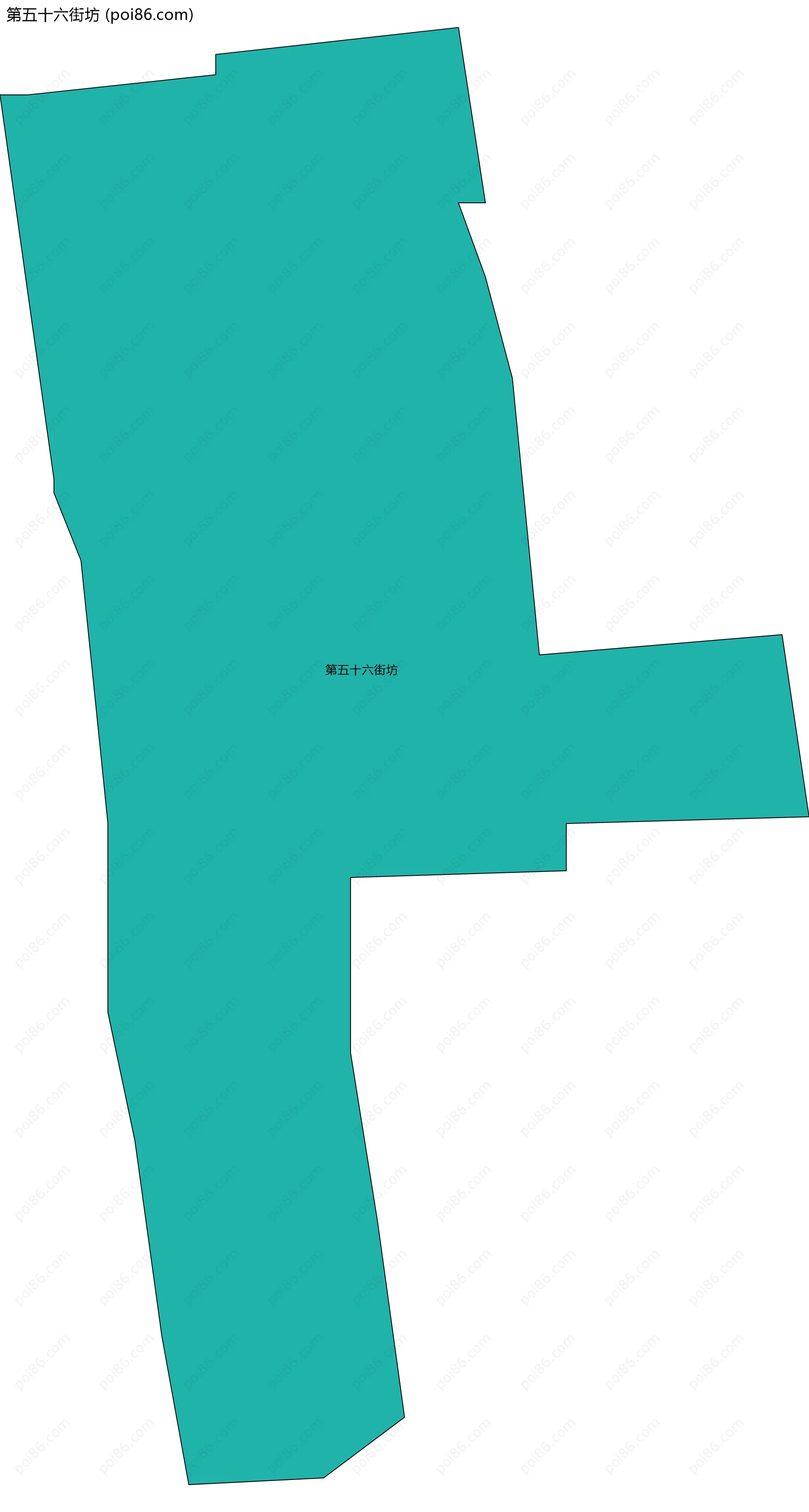 第五十六街坊边界地图