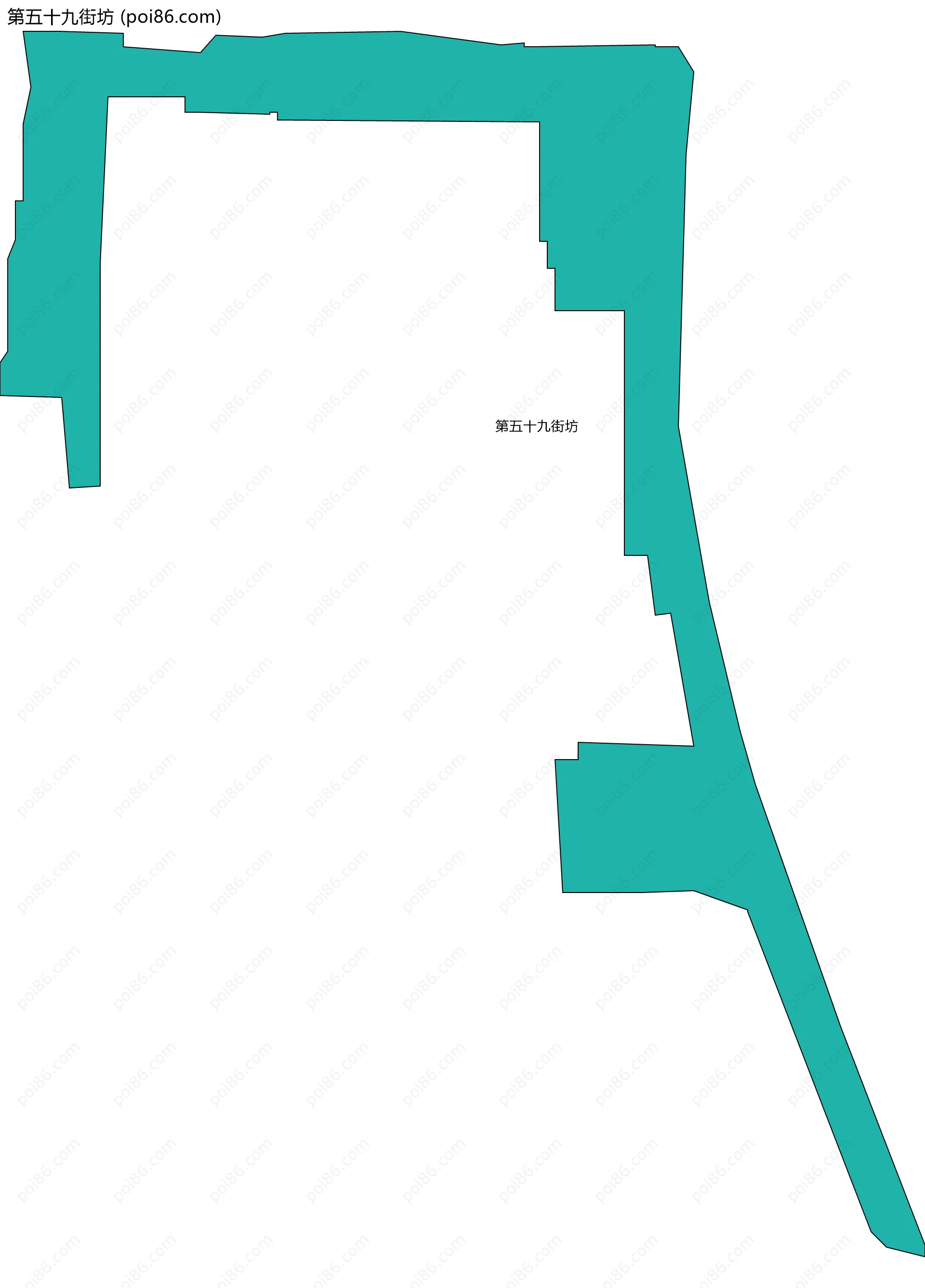 第五十九街坊边界地图