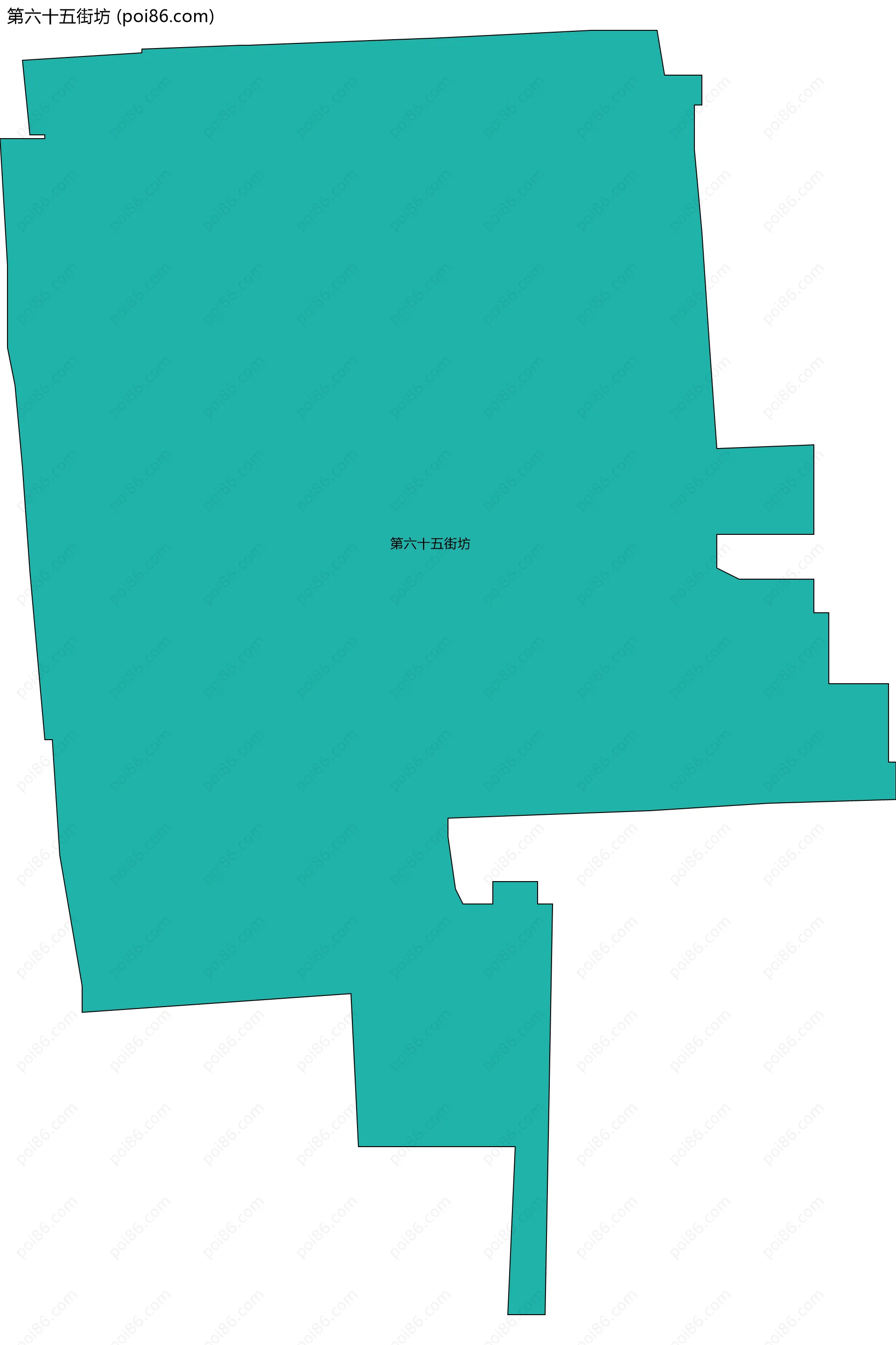 第六十五街坊边界地图