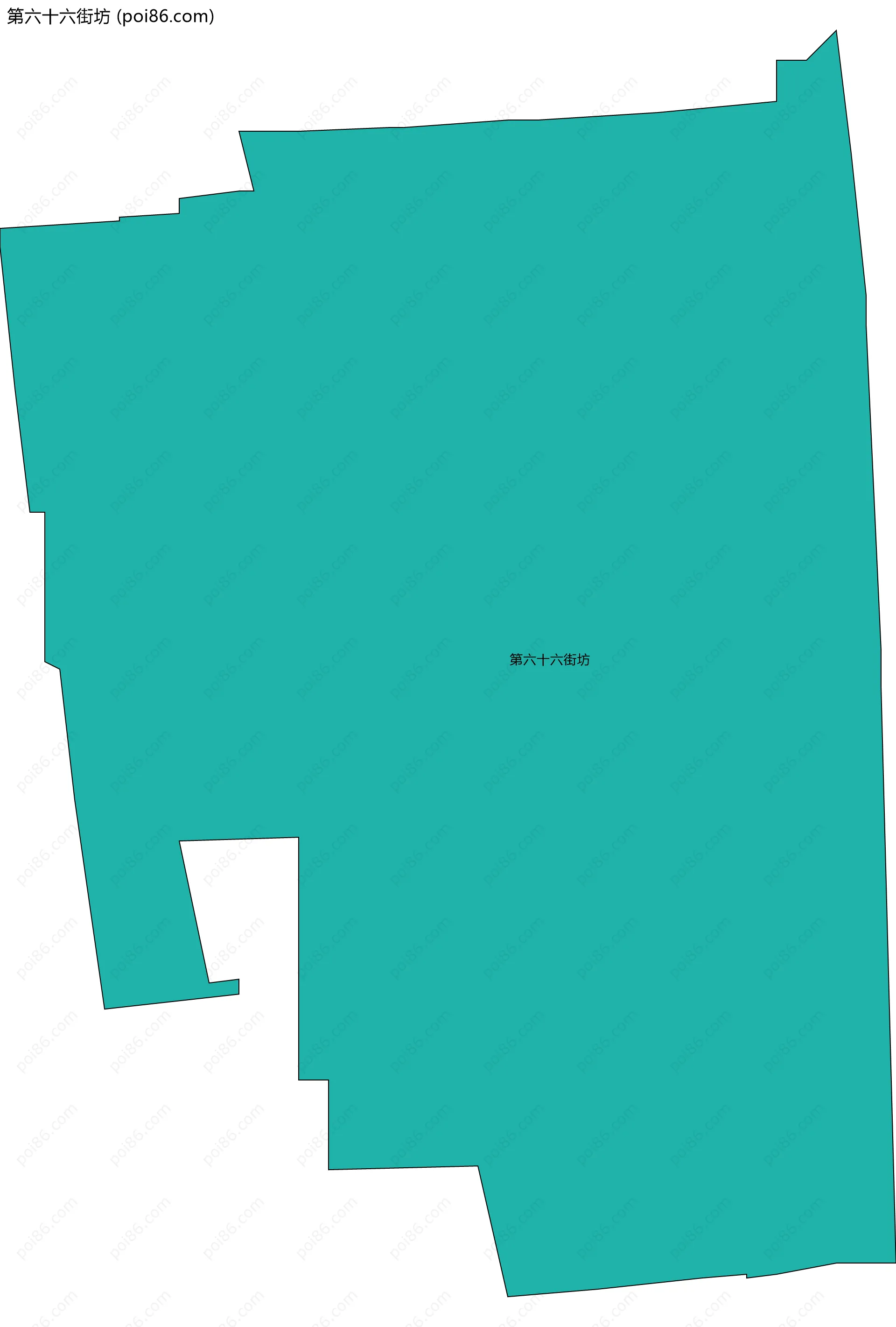 第六十六街坊边界地图