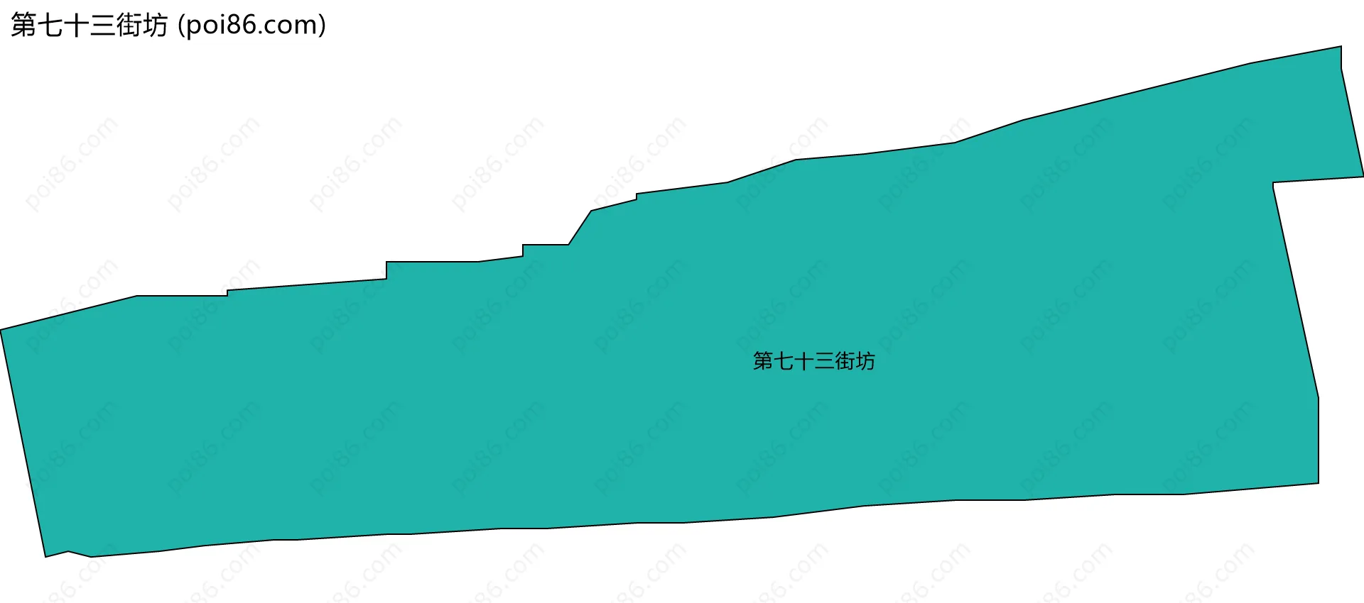 第七十三街坊边界地图