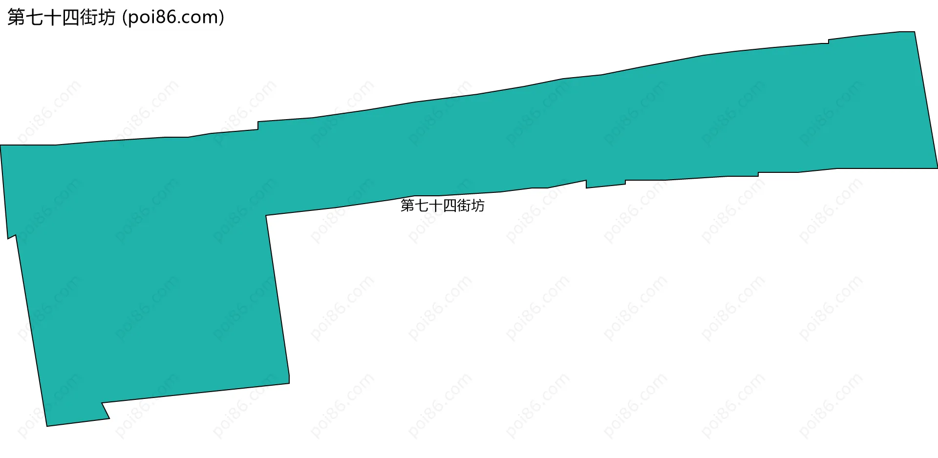 第七十四街坊边界地图