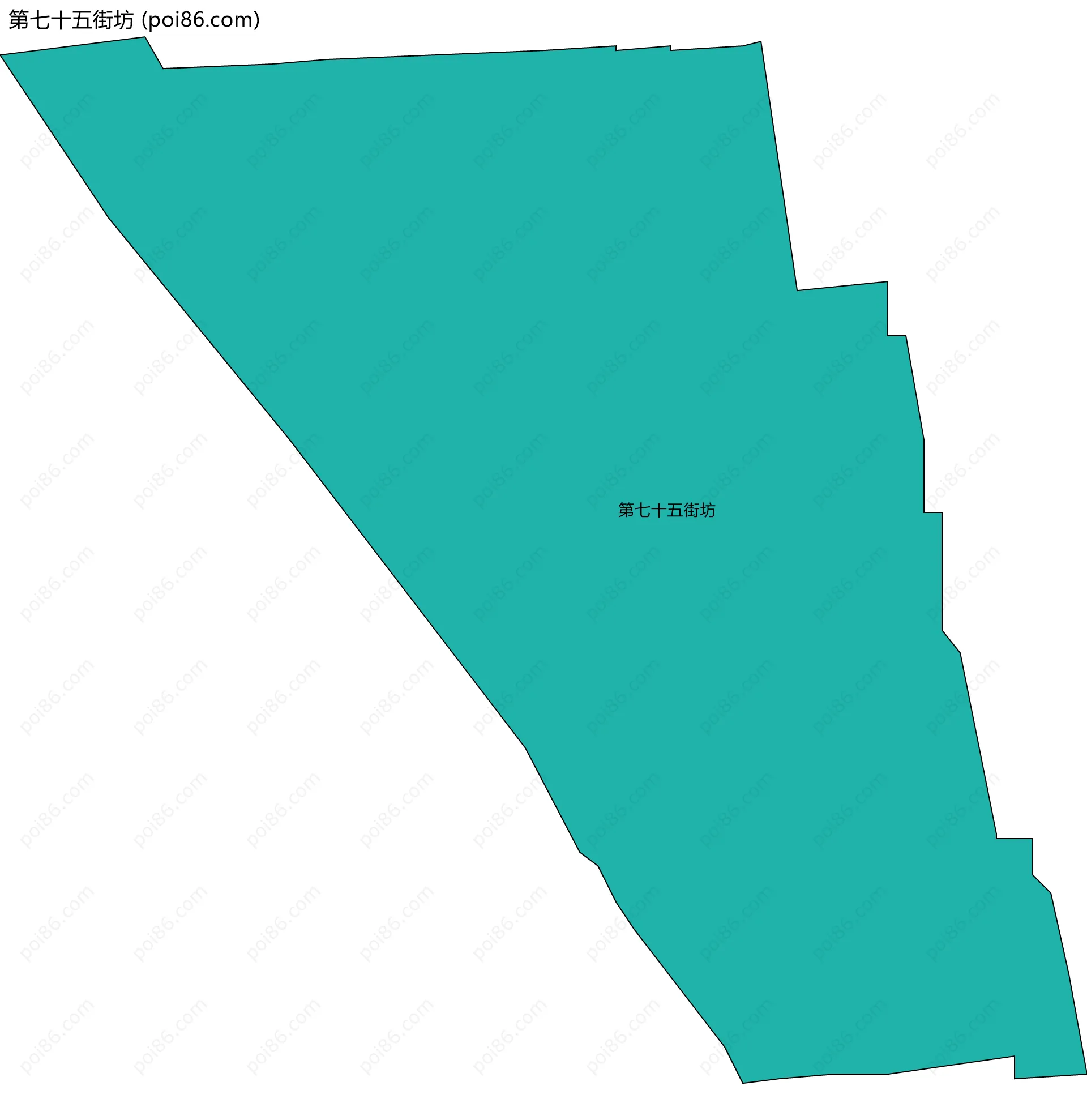 第七十五街坊边界地图