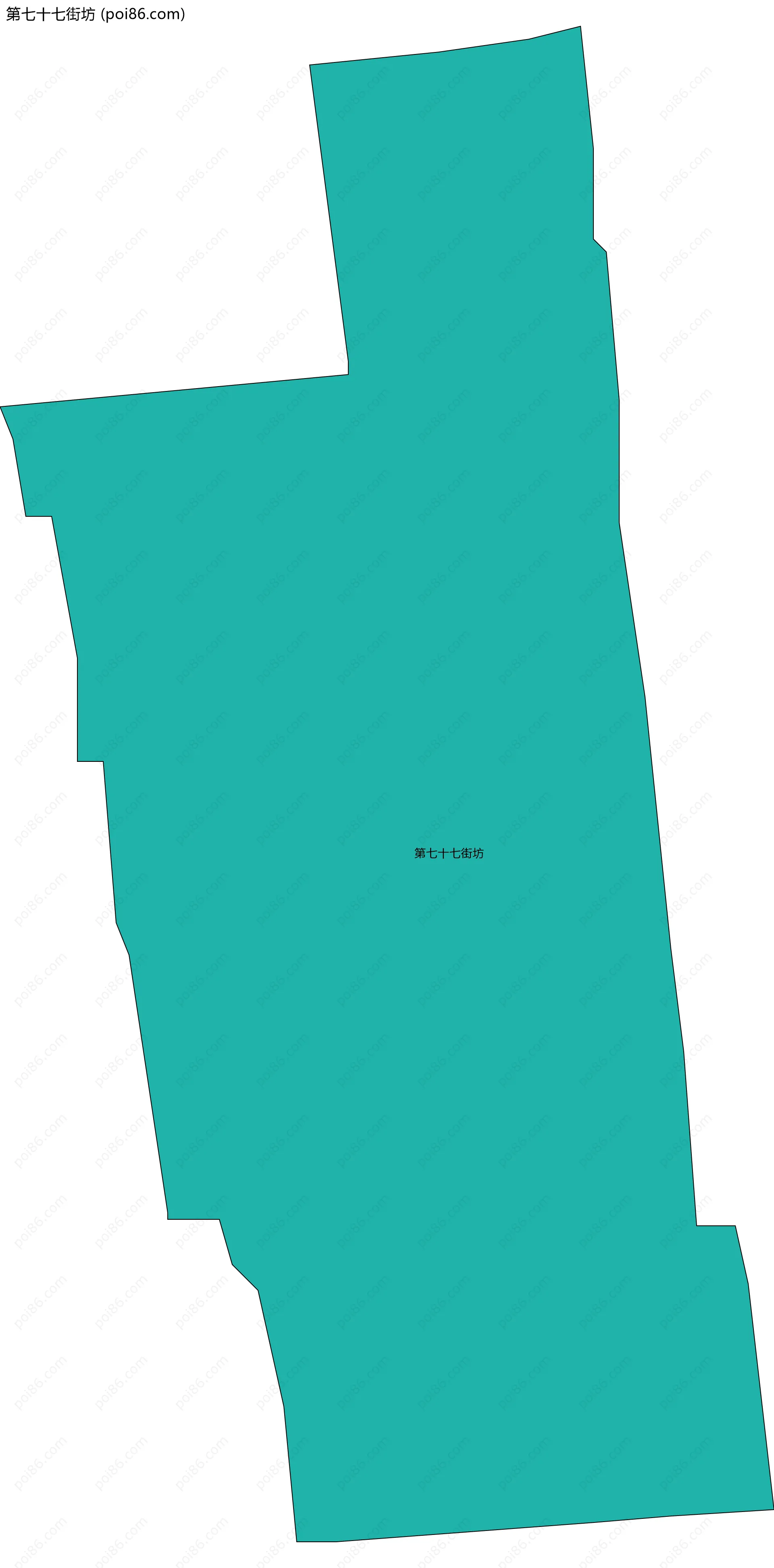 第七十七街坊边界地图