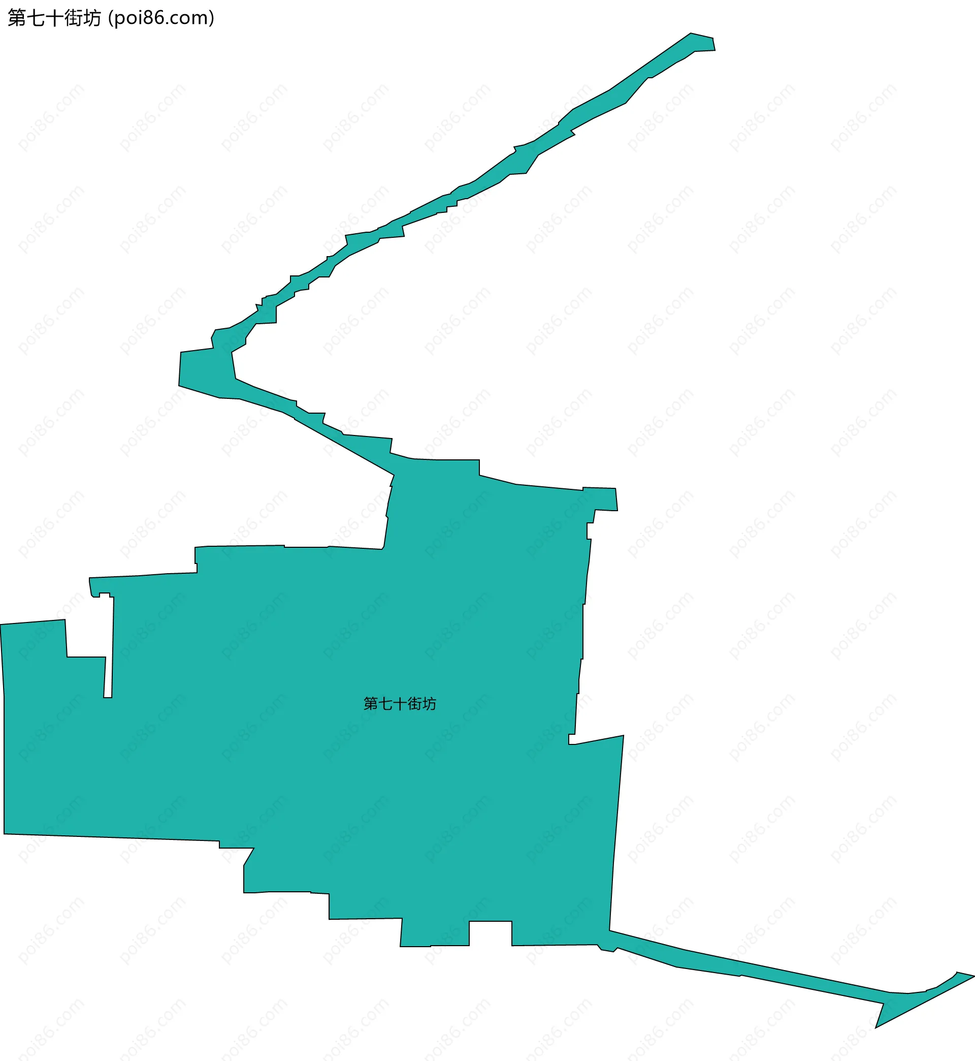 第七十街坊边界地图