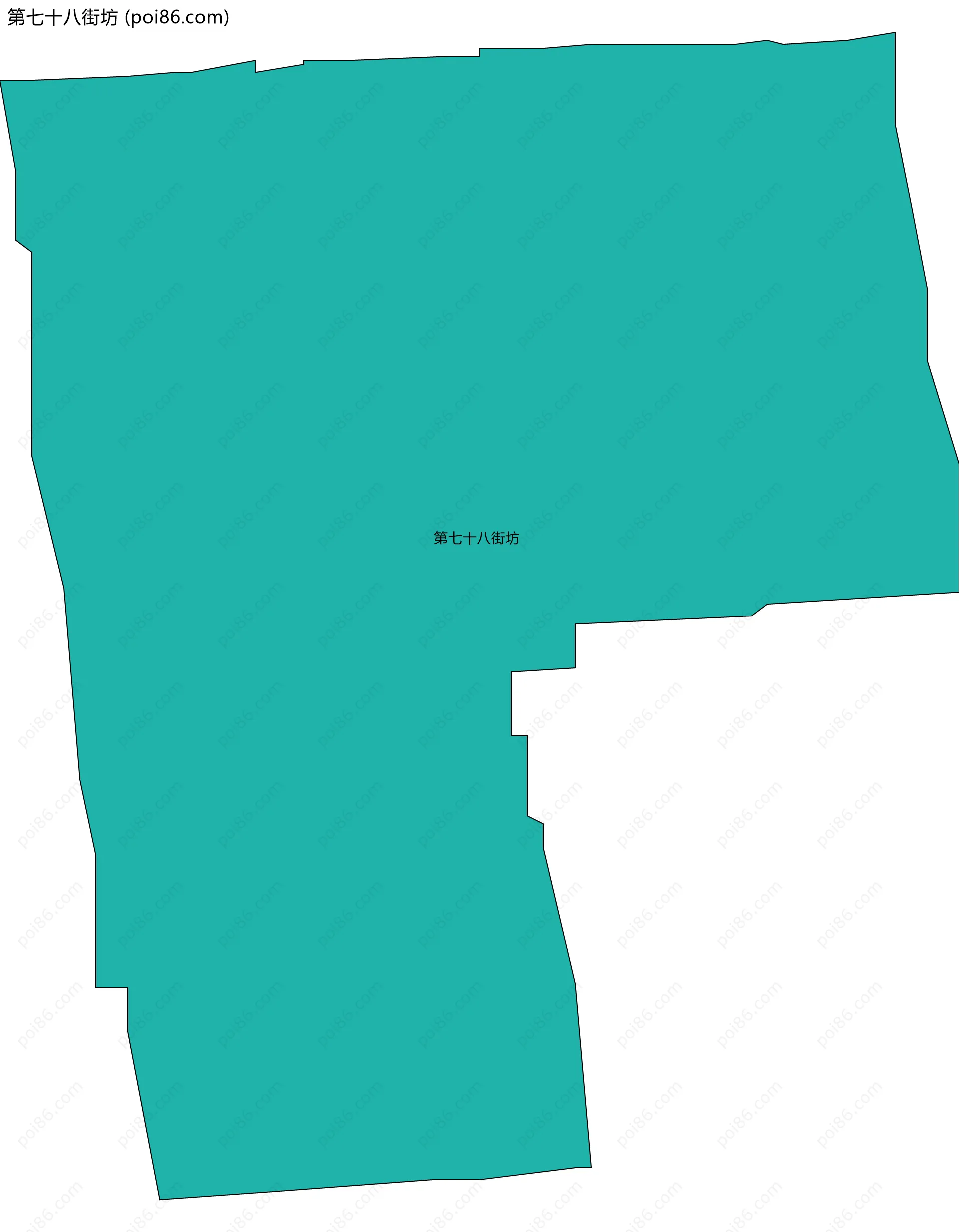 第七十八街坊边界地图