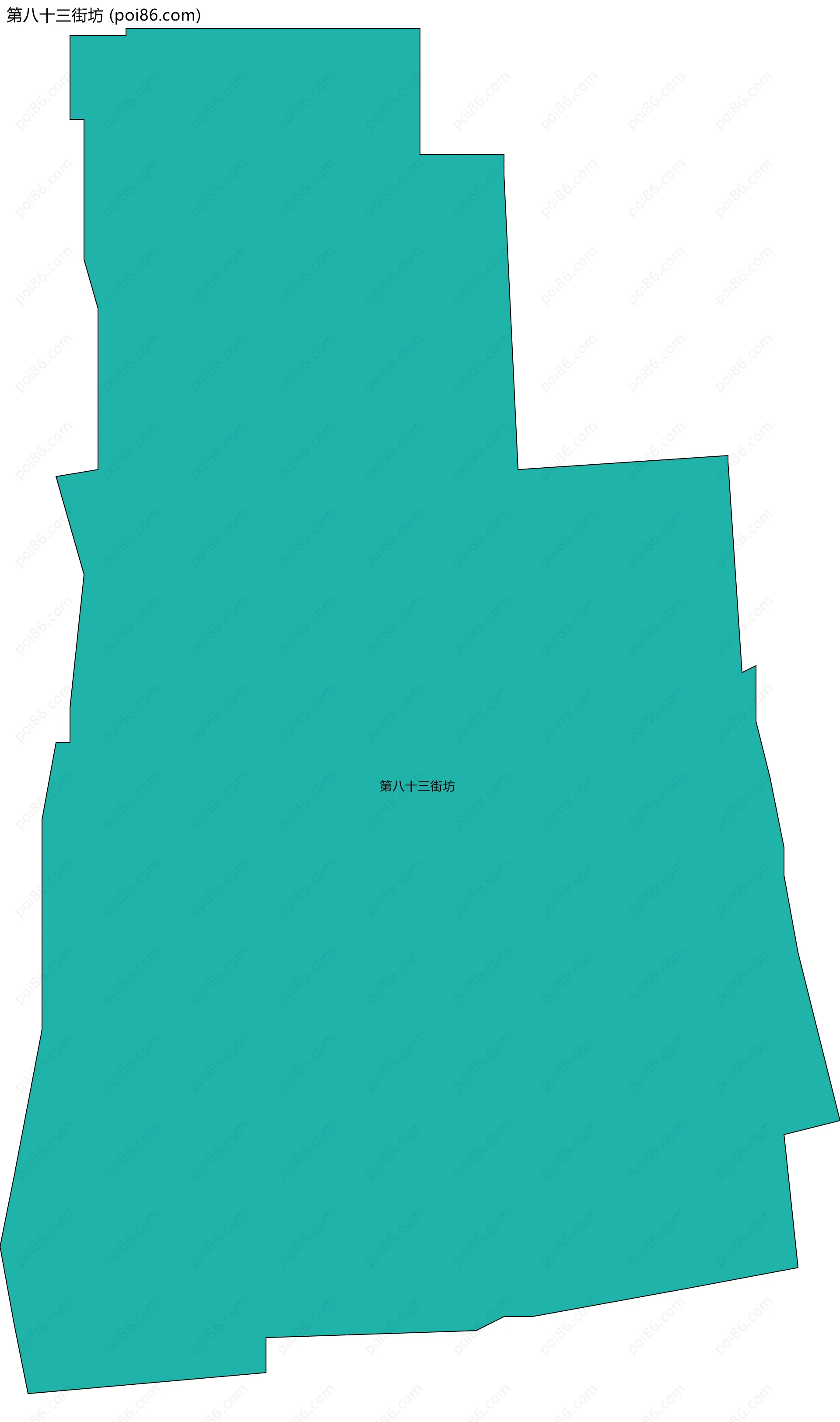 第八十三街坊边界地图