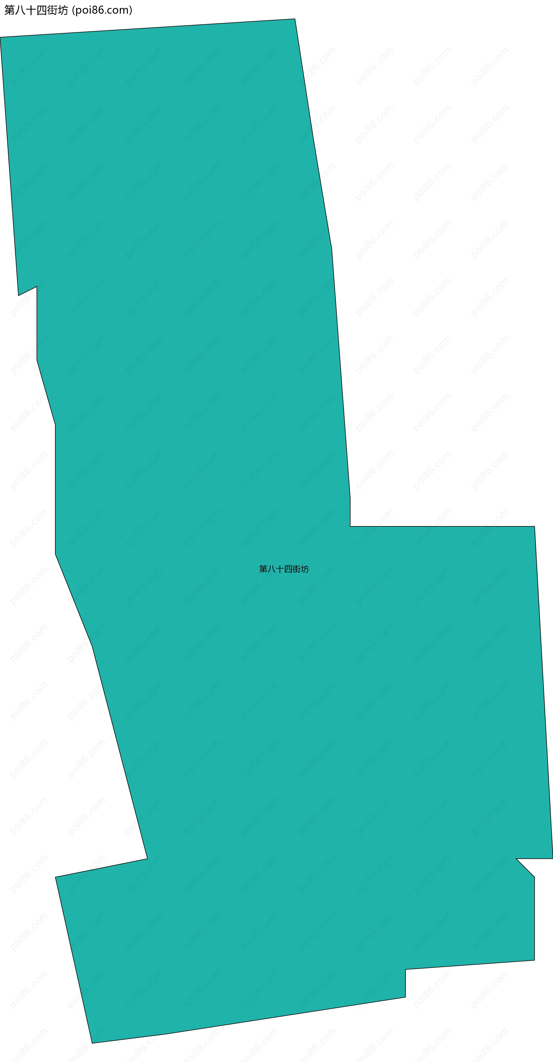 第八十四街坊边界地图