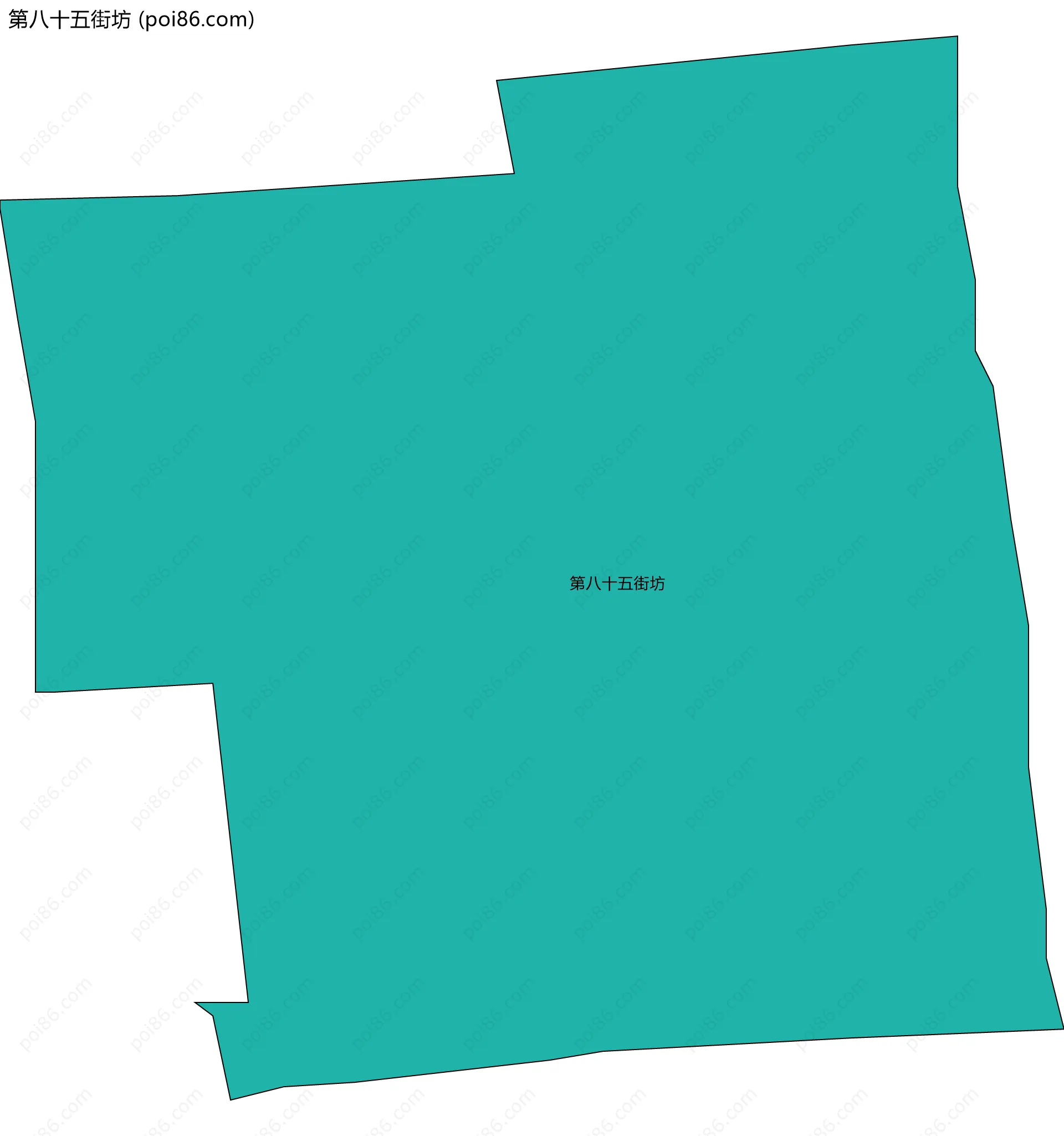 第八十五街坊边界地图