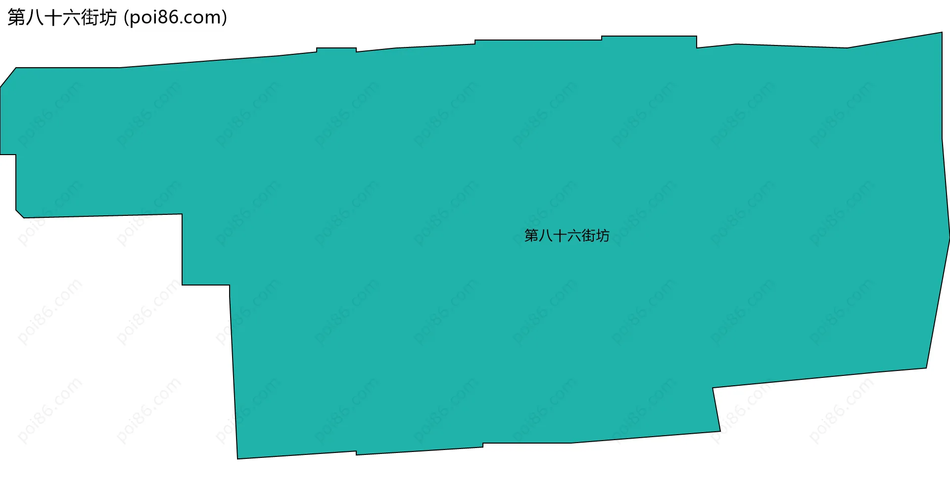 第八十六街坊边界地图