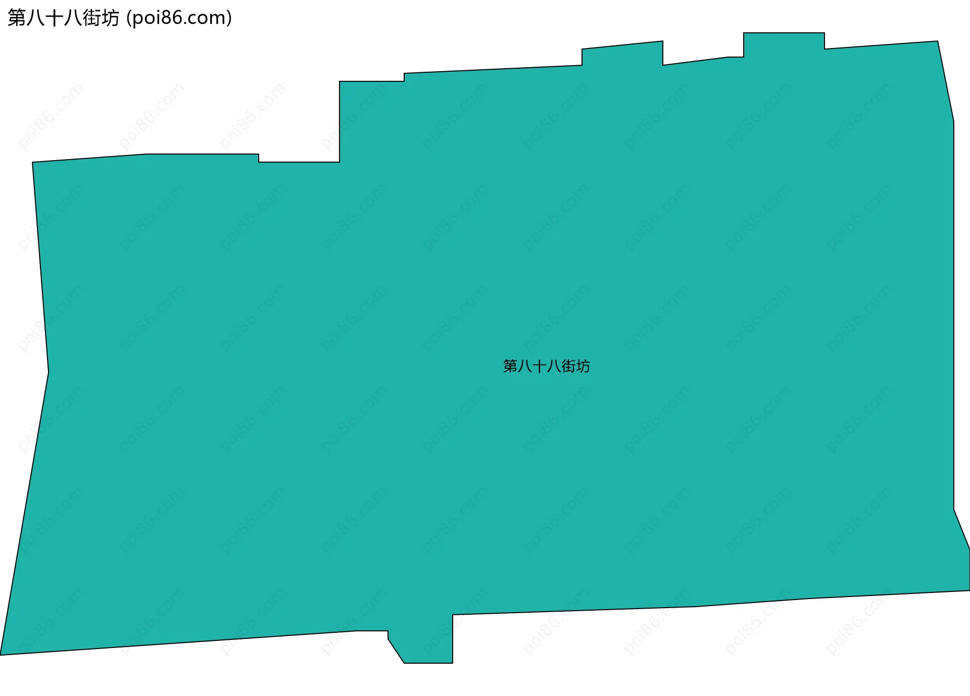 第八十八街坊边界地图