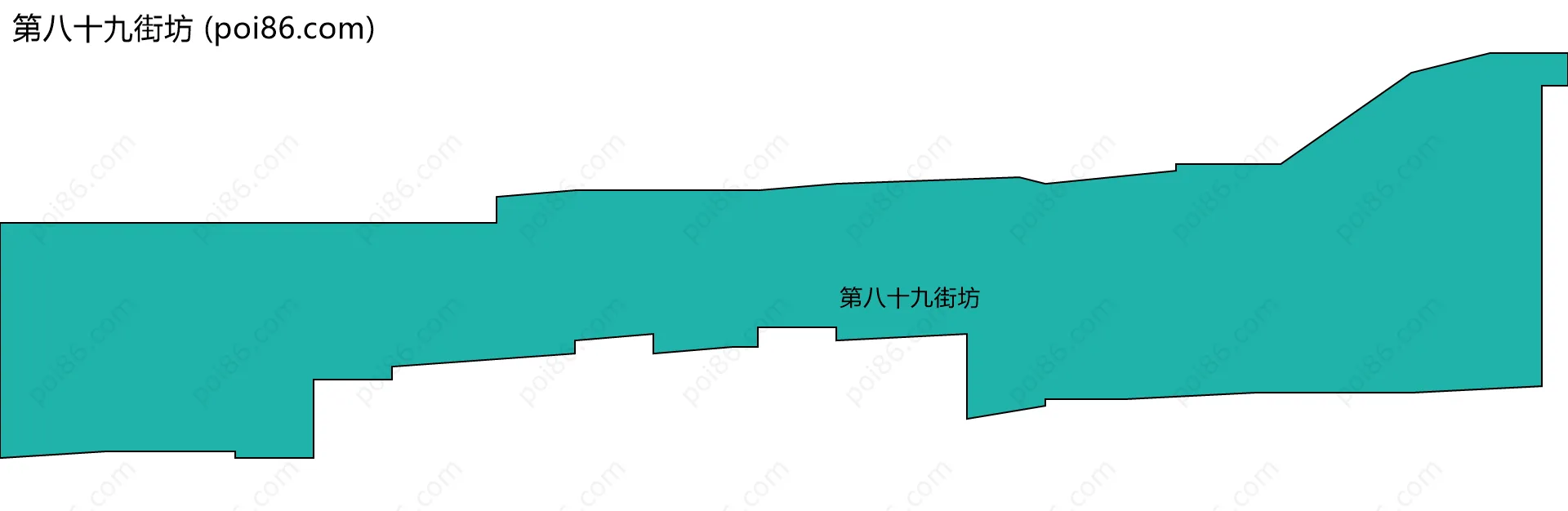第八十九街坊边界地图
