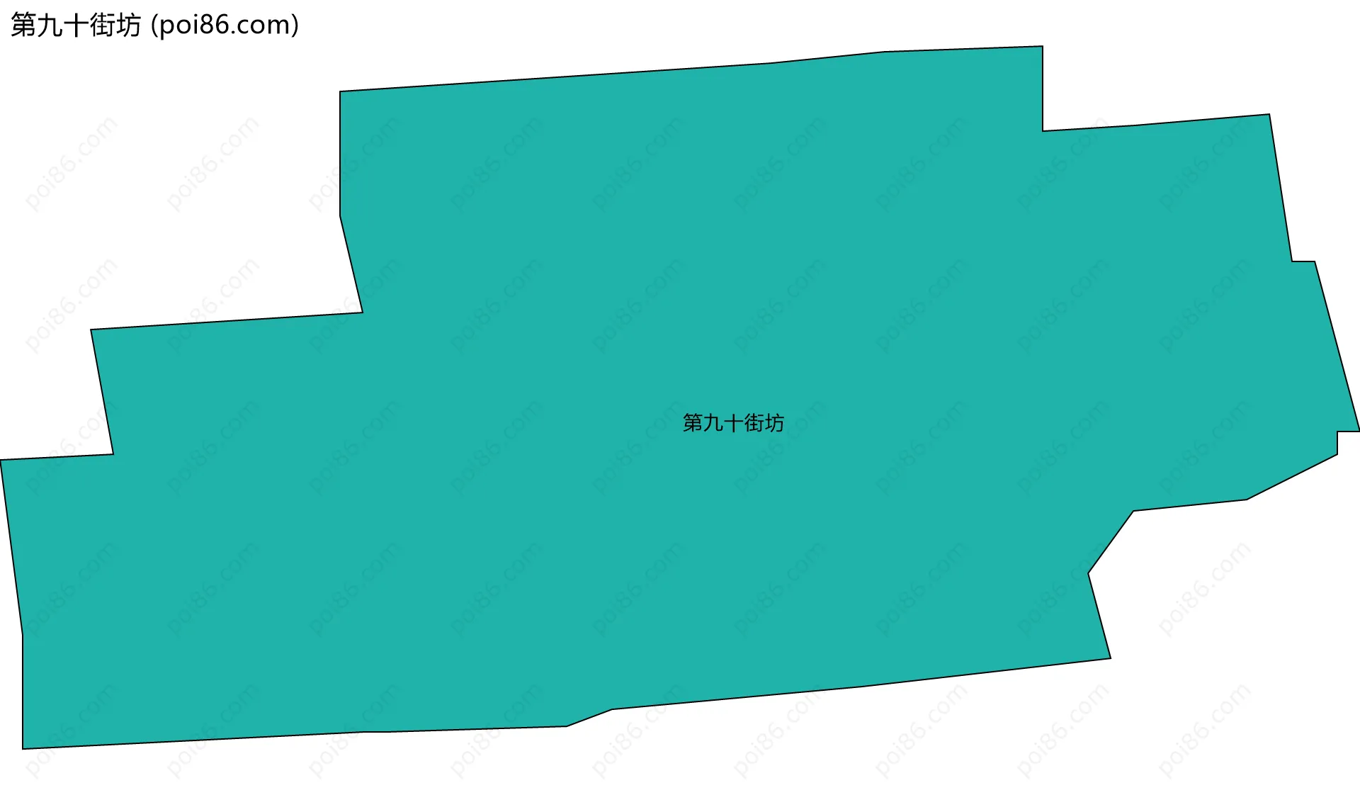 第九十街坊边界地图