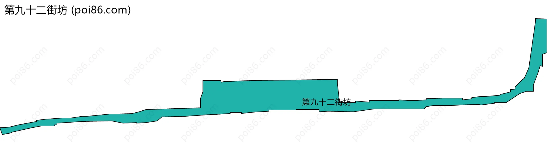 第九十二街坊边界地图