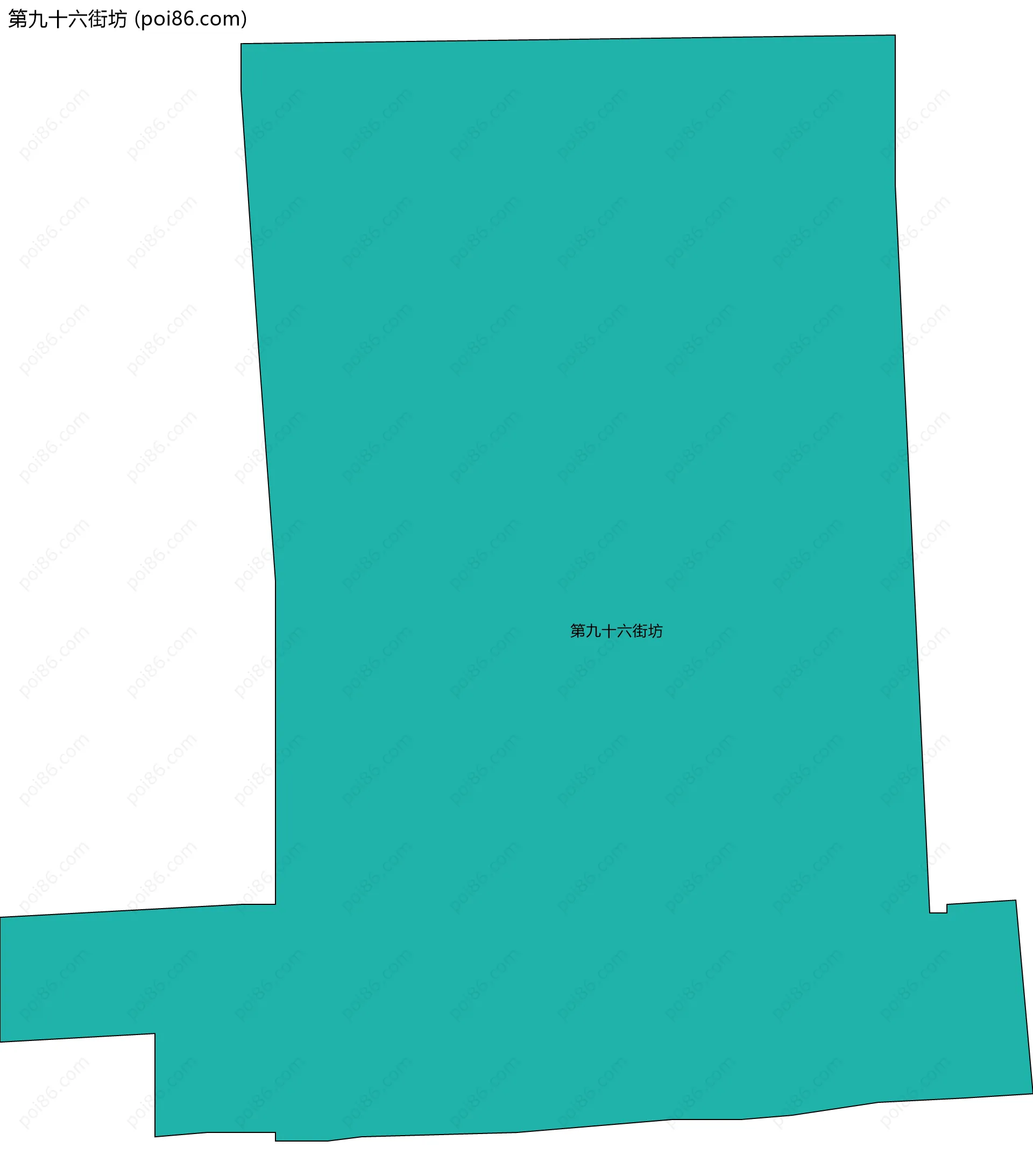 第九十六街坊边界地图