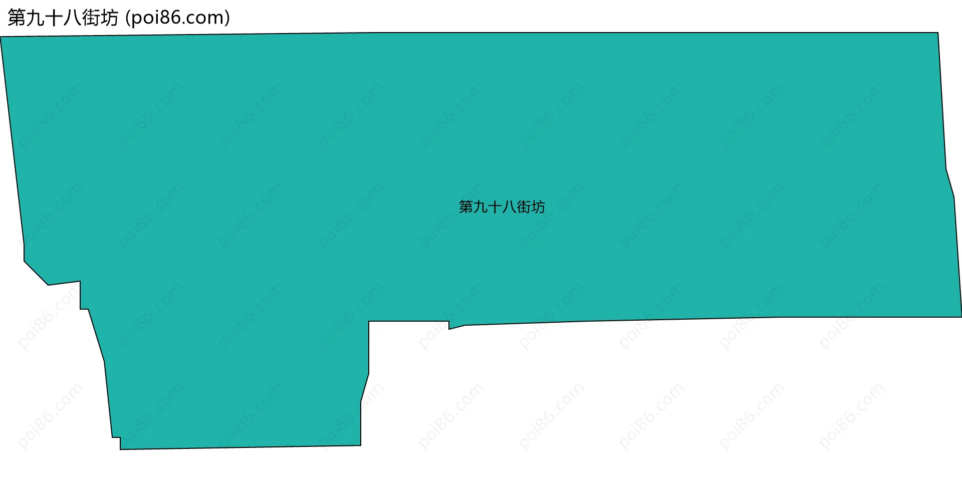第九十八街坊边界地图