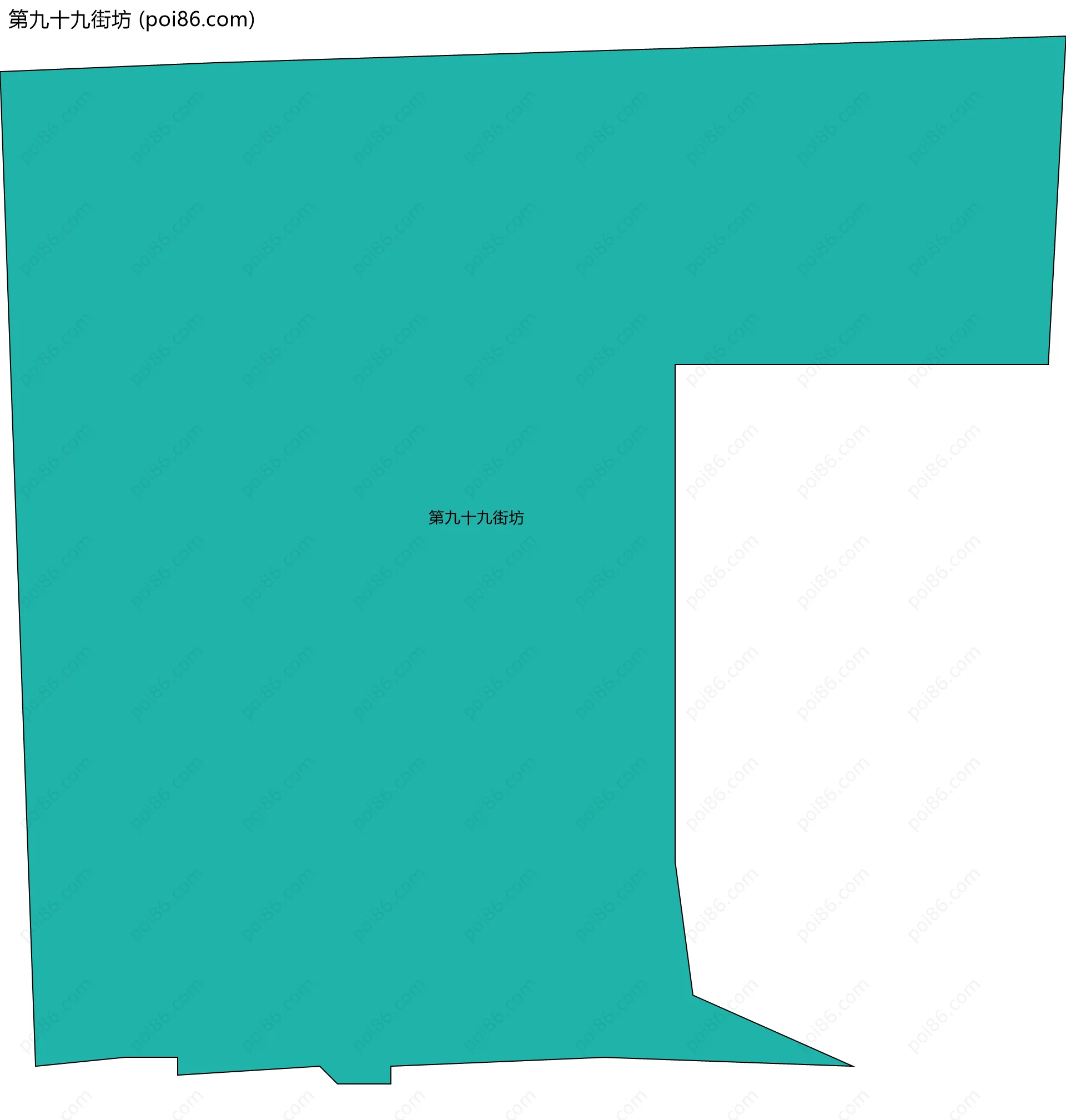 第九十九街坊边界地图