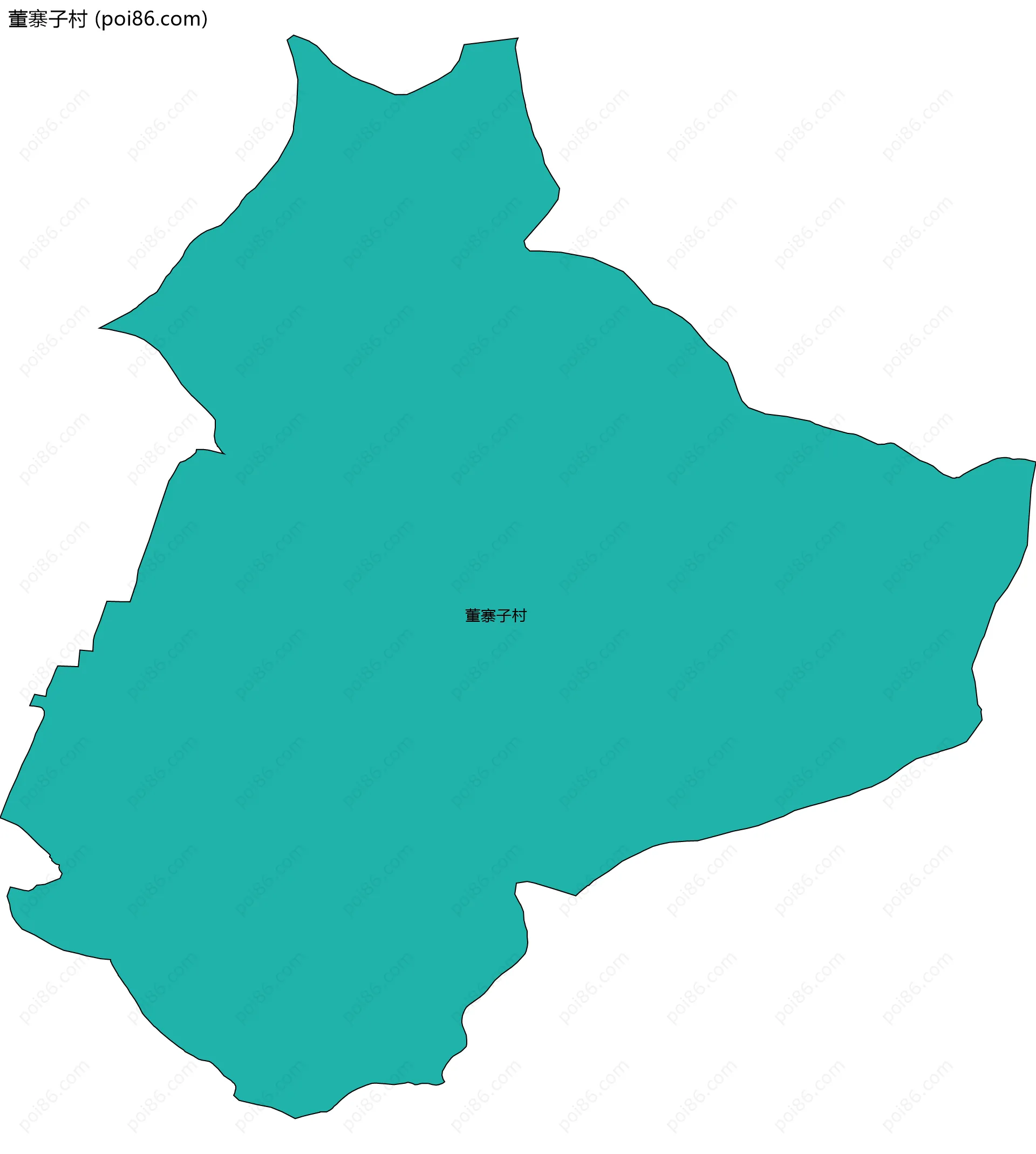 董寨子村边界地图