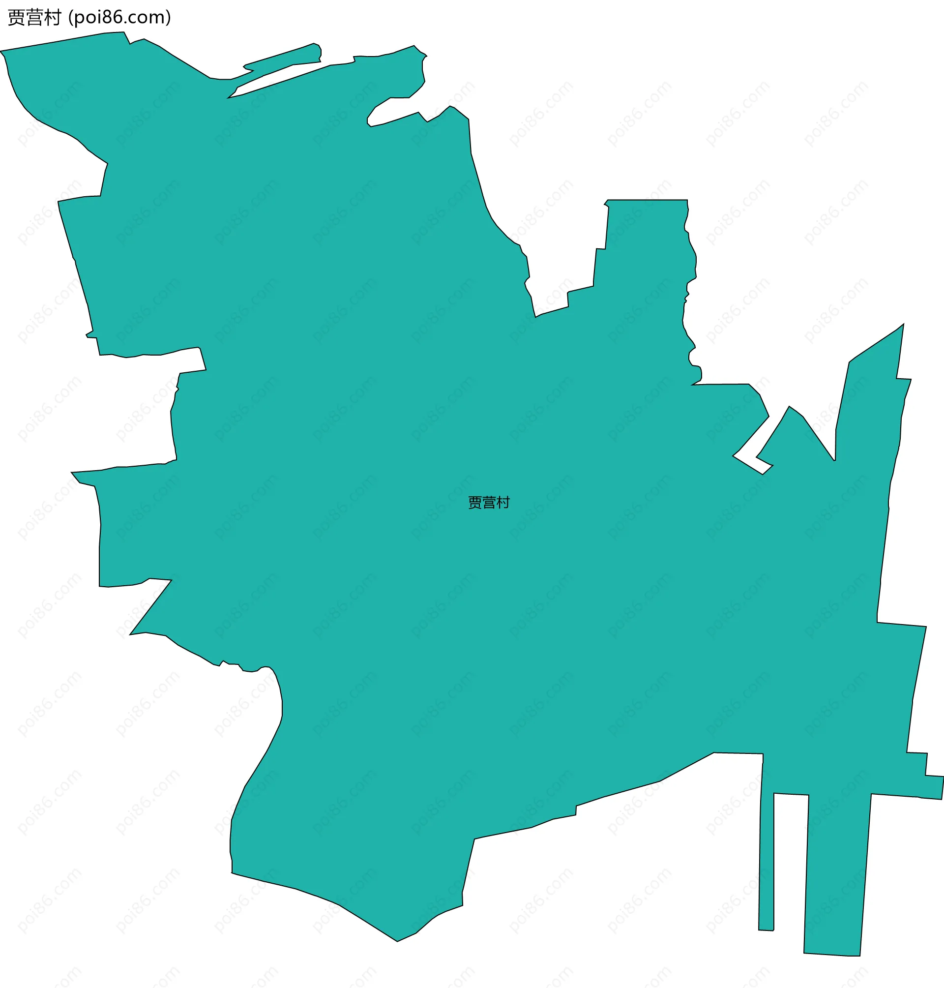 贾营村边界地图