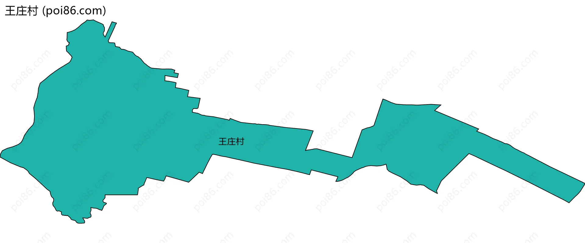 王庄村边界地图