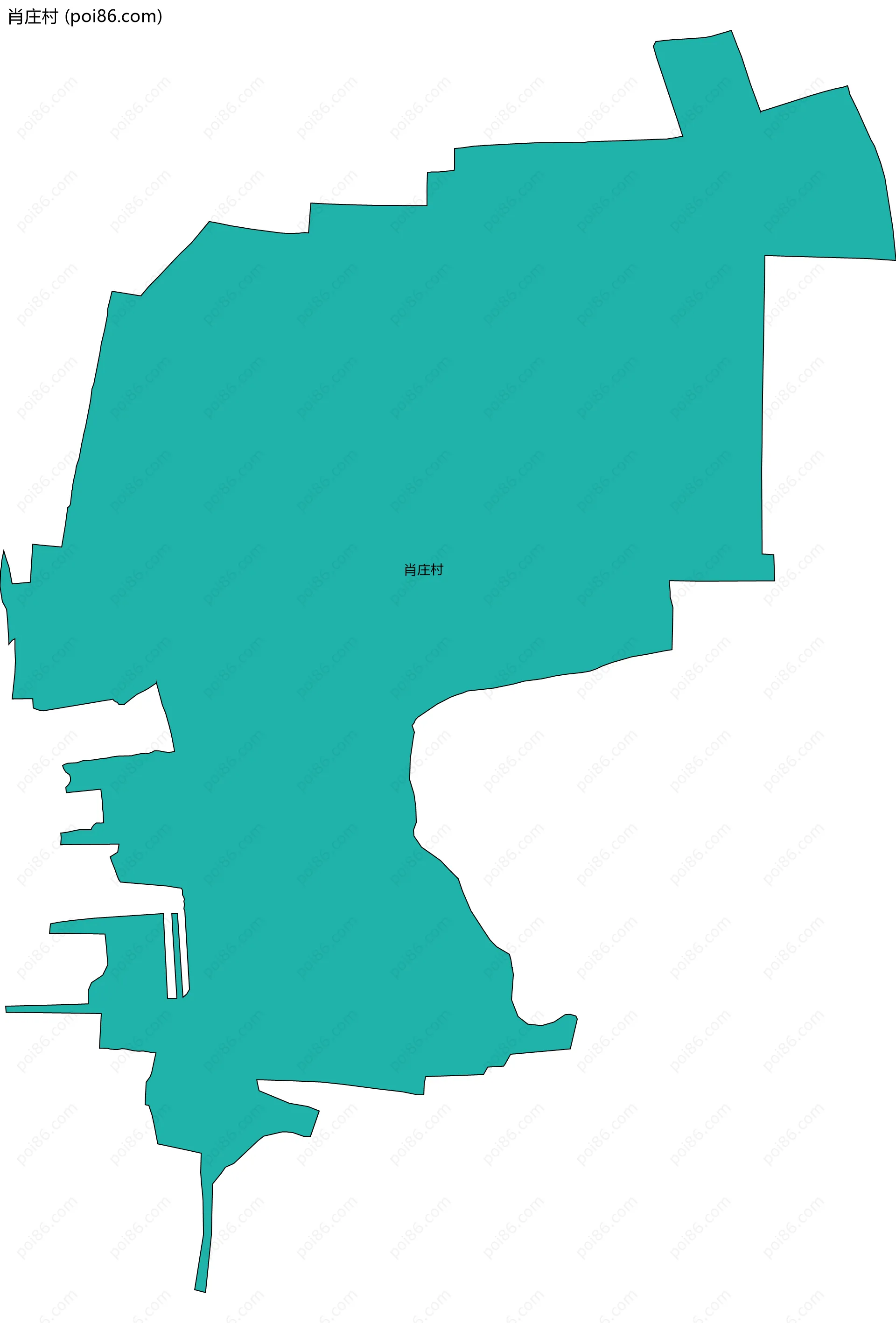 肖庄村边界地图