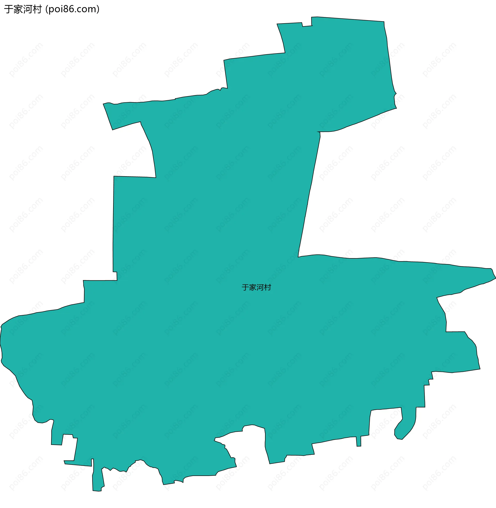 于家河村边界地图