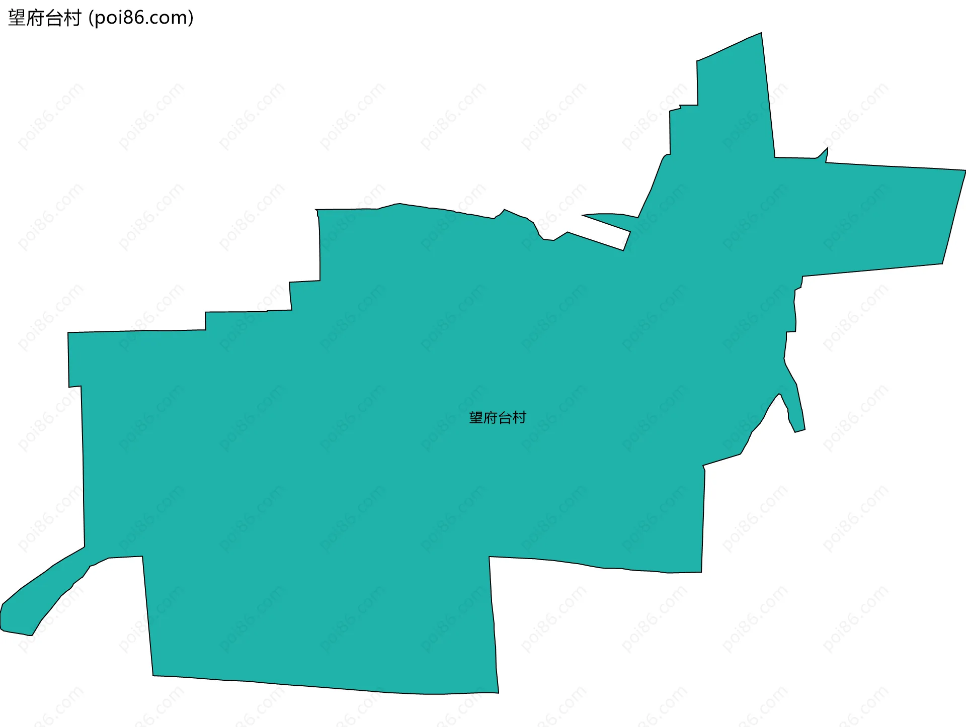 望府台村边界地图
