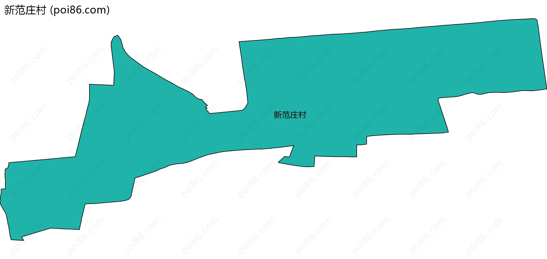 新范庄村边界地图