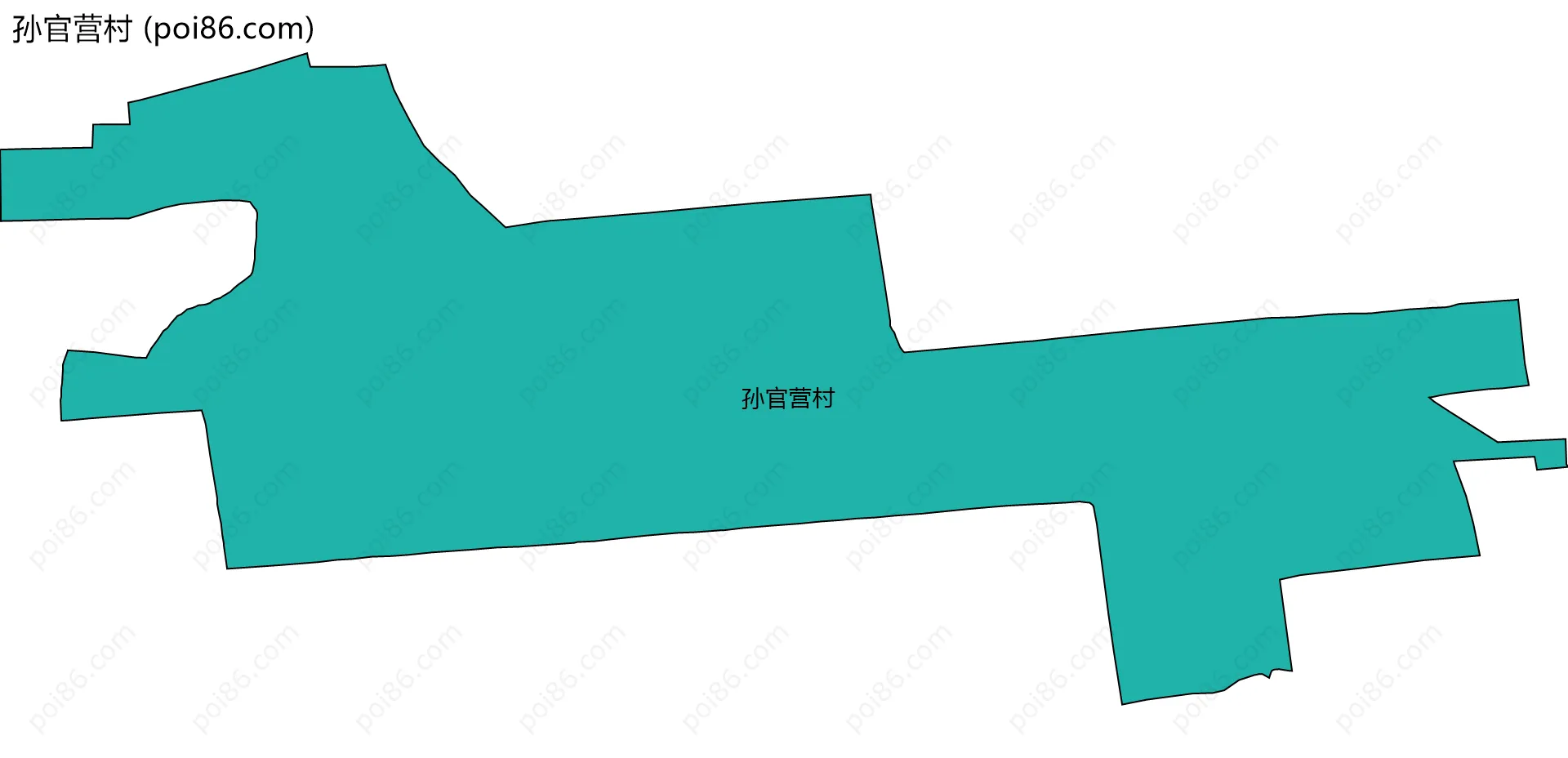 孙官营村边界地图