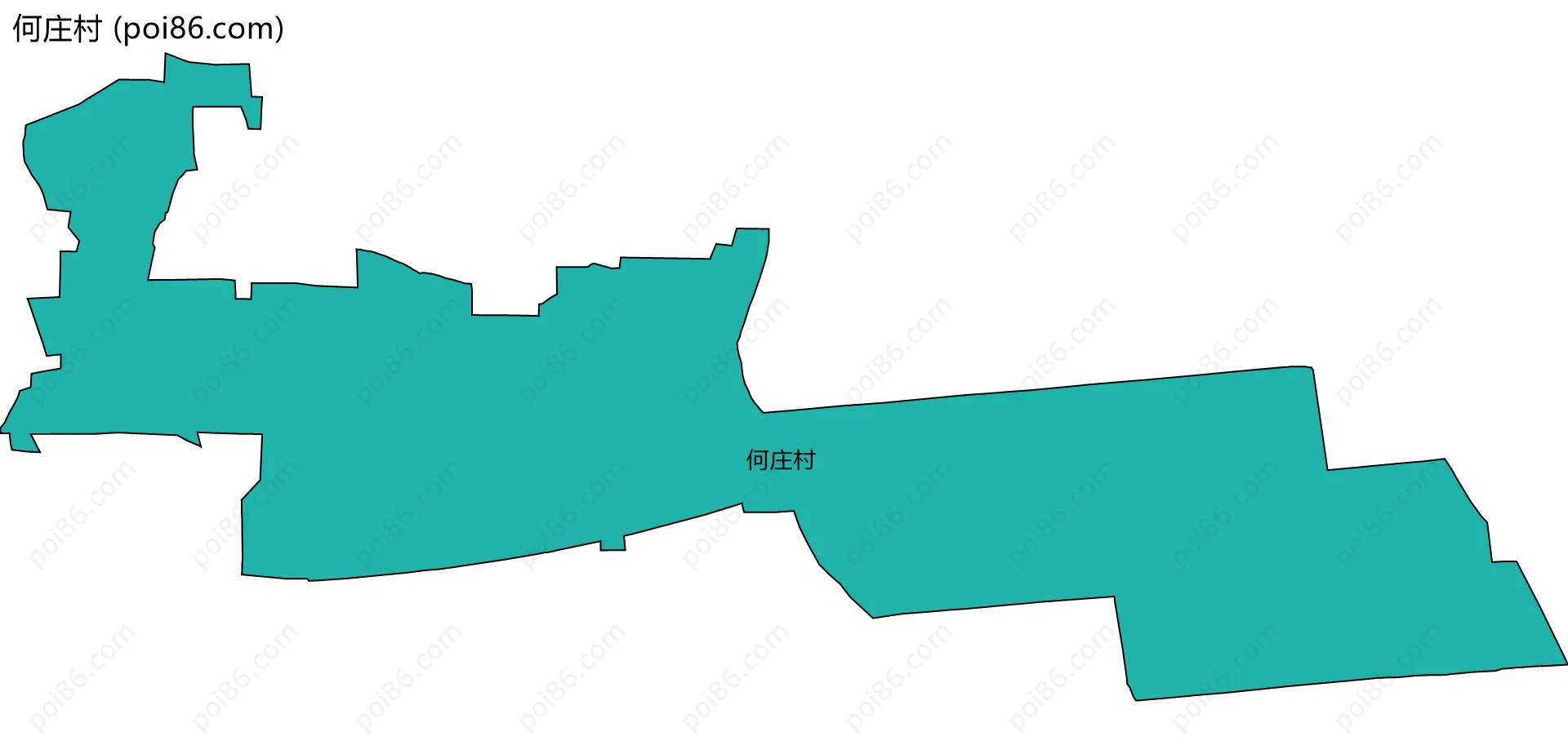 何庄村边界地图