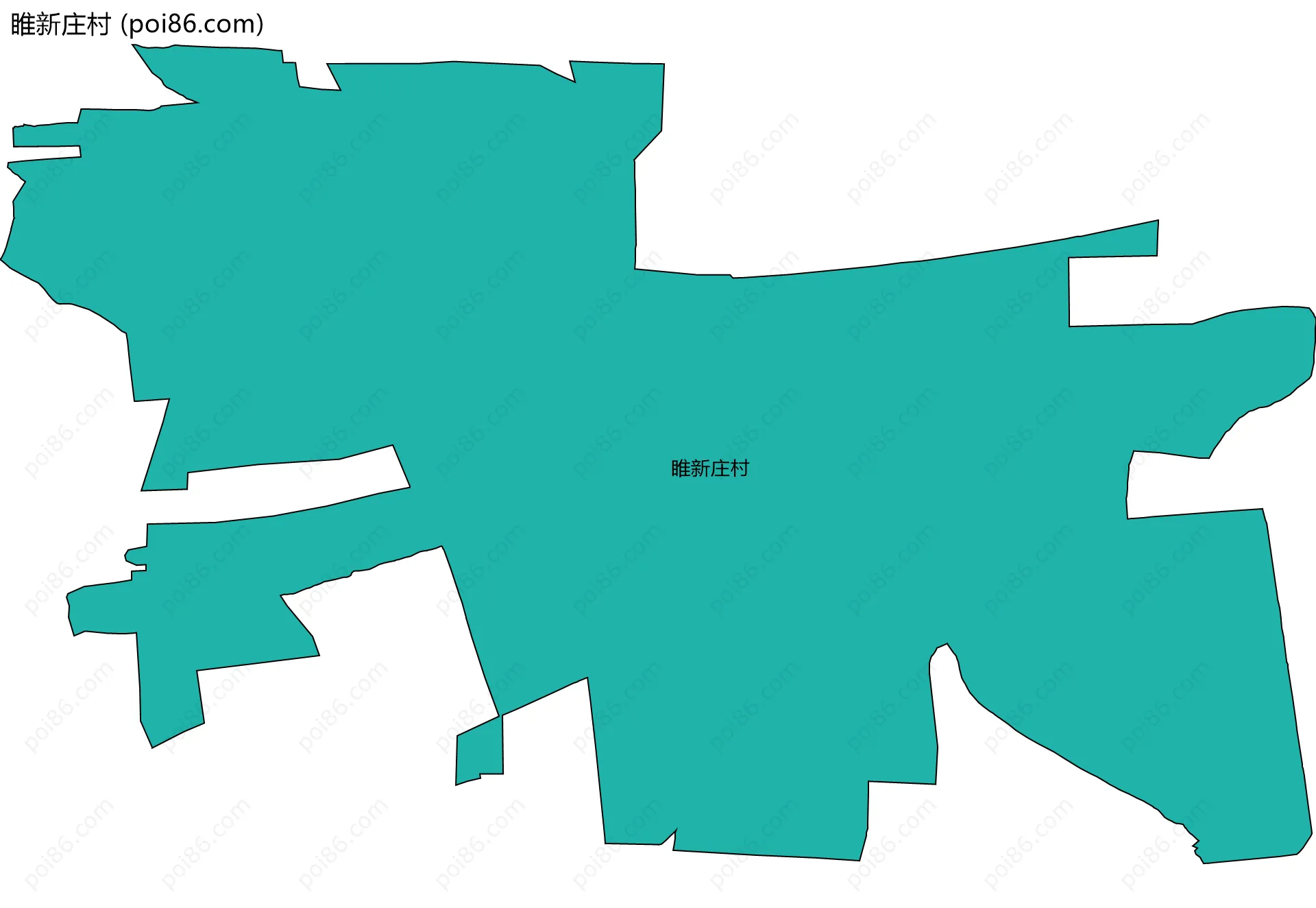 睢新庄村边界地图