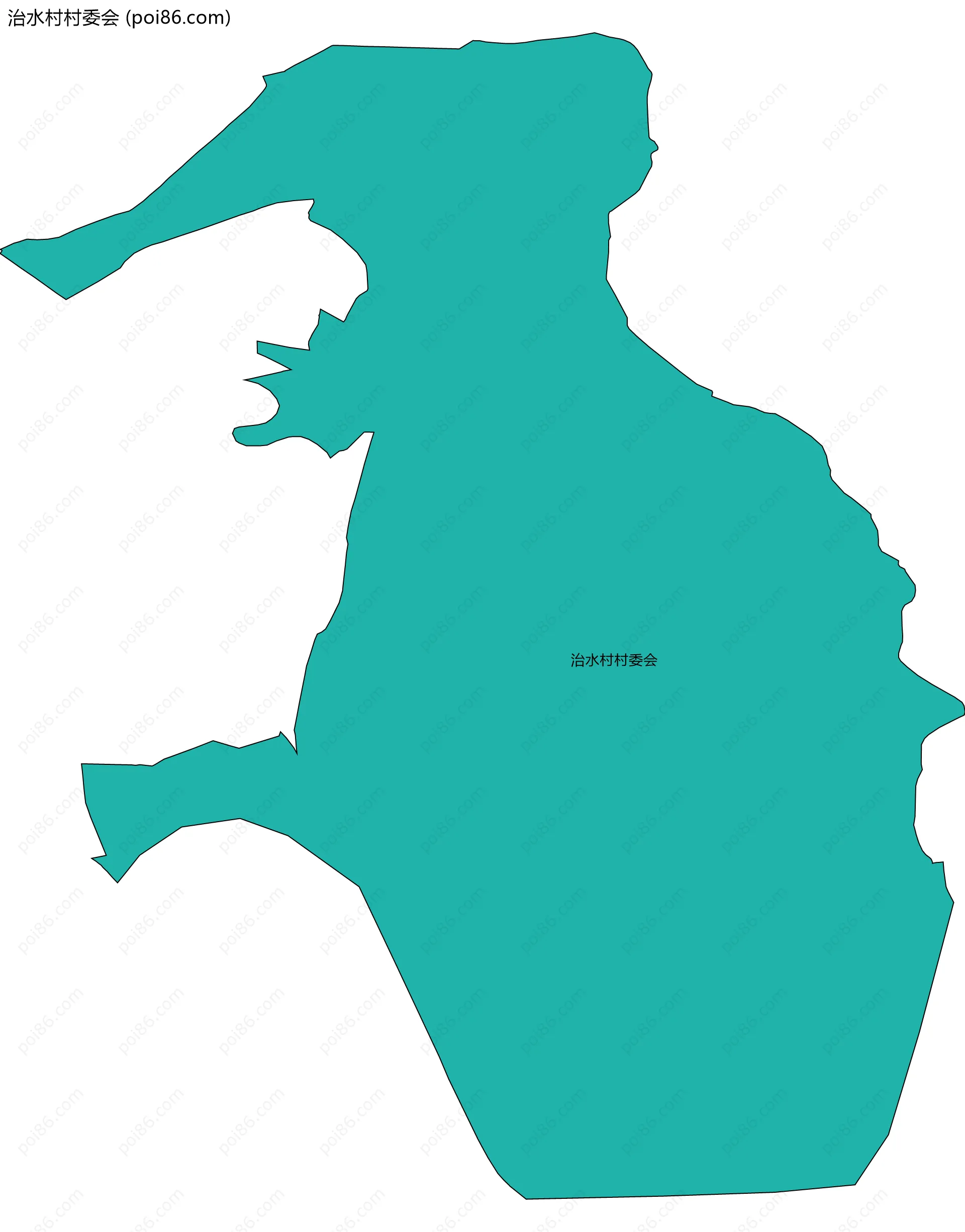 治水村村委会边界地图