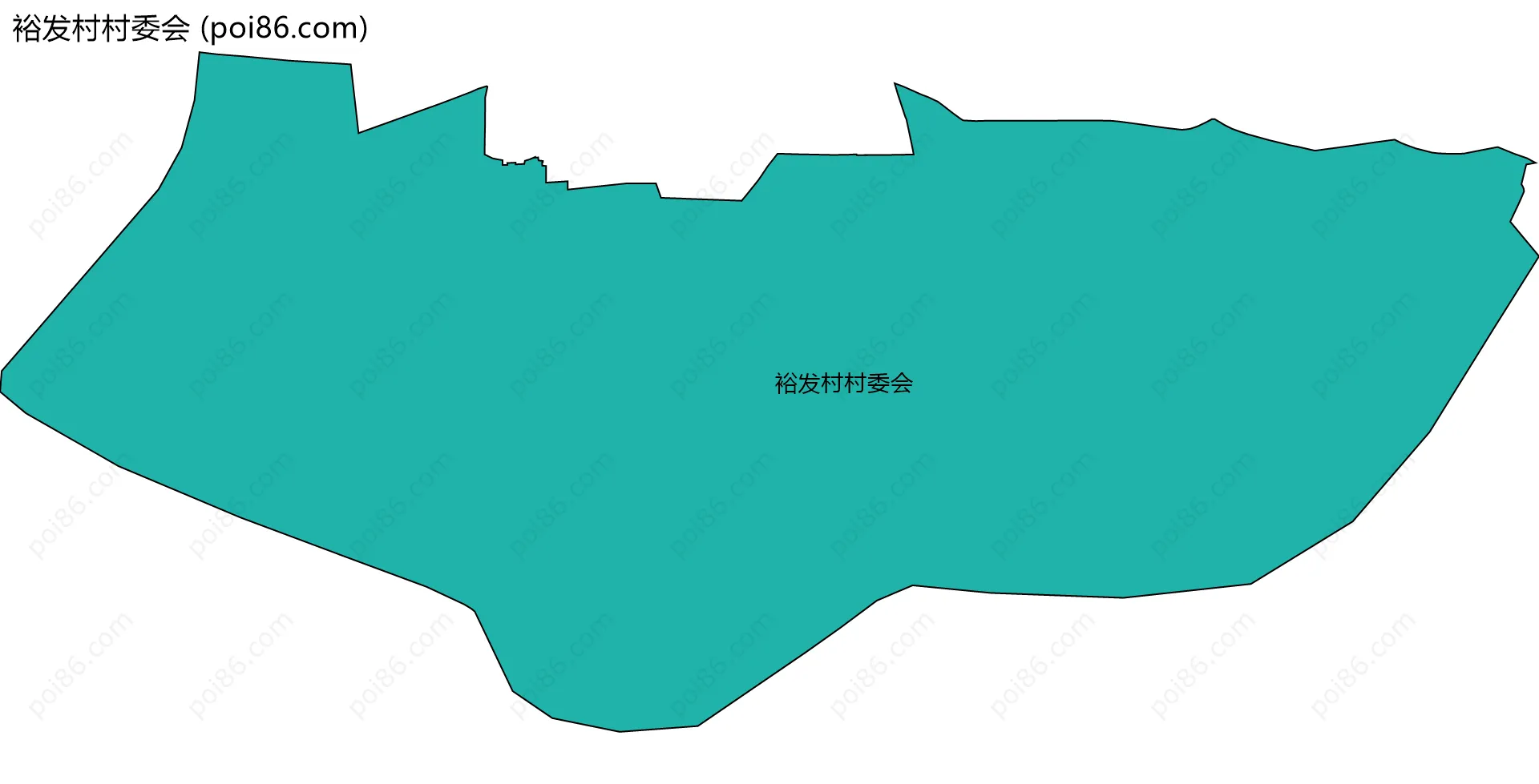 裕发村村委会边界地图