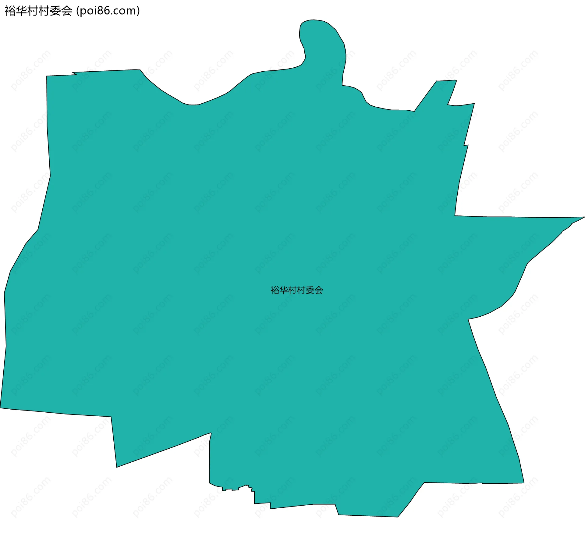 裕华村村委会边界地图