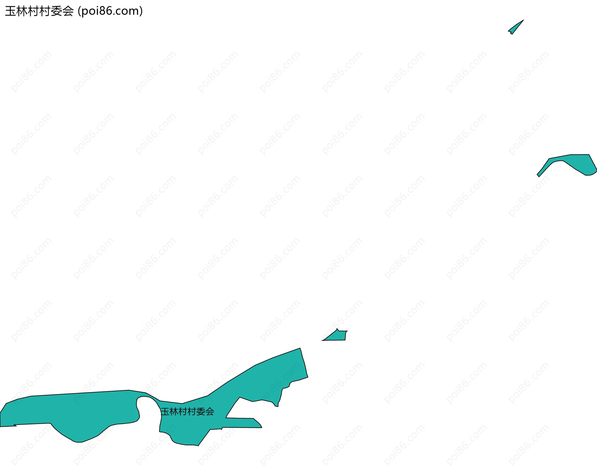 玉林村村委会边界地图