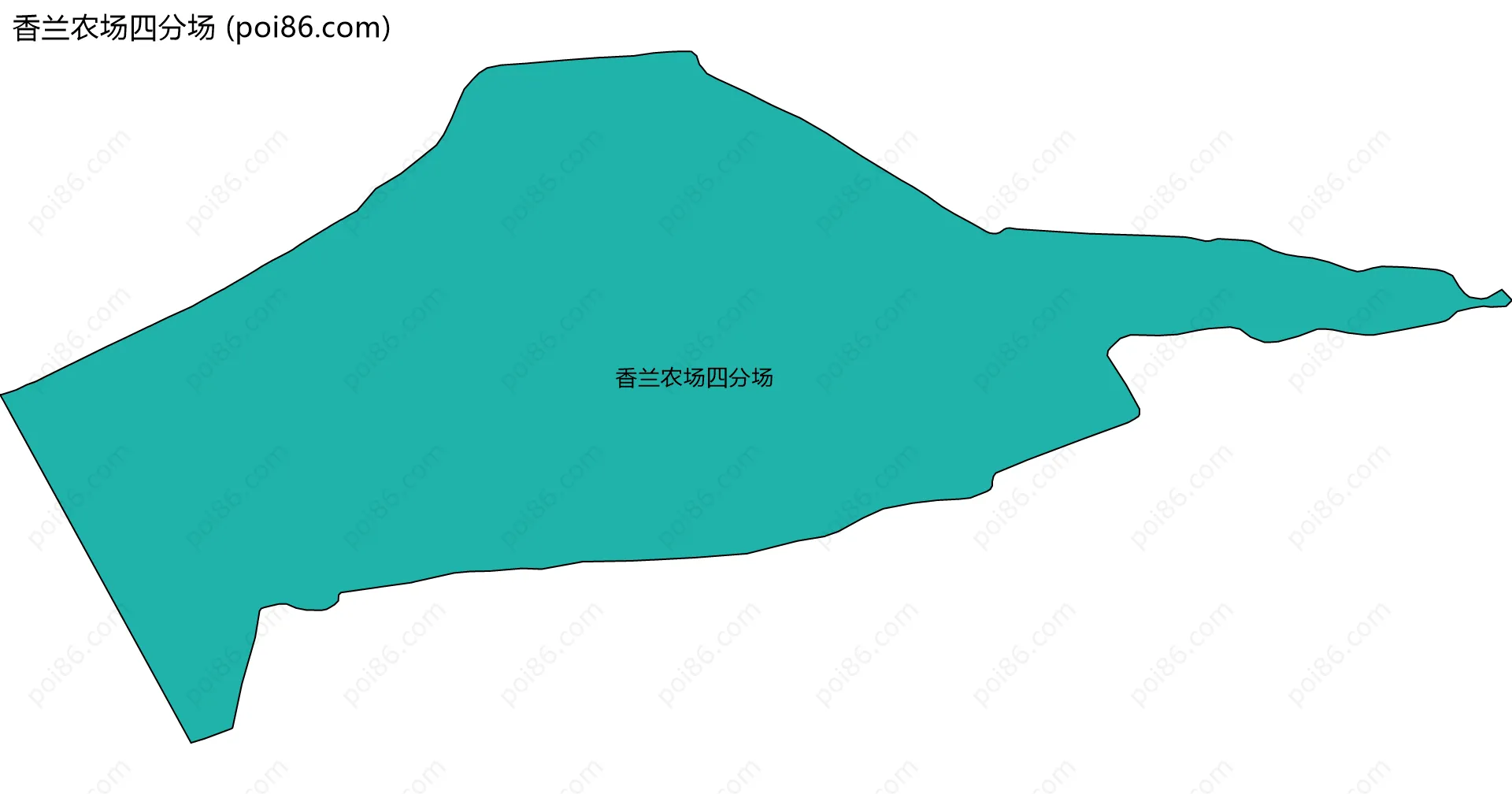 香兰农场四分场边界地图