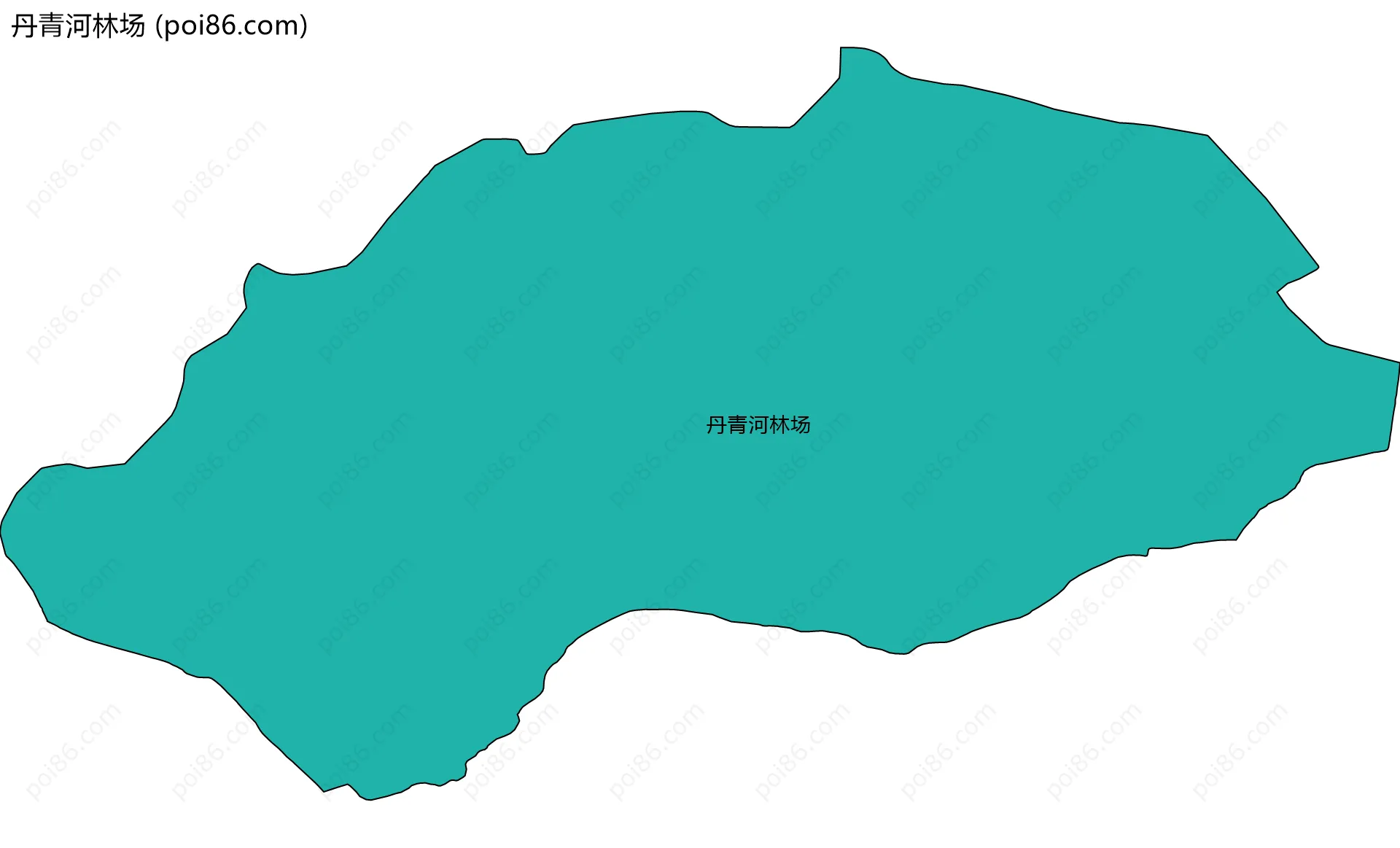 丹青河林场边界地图