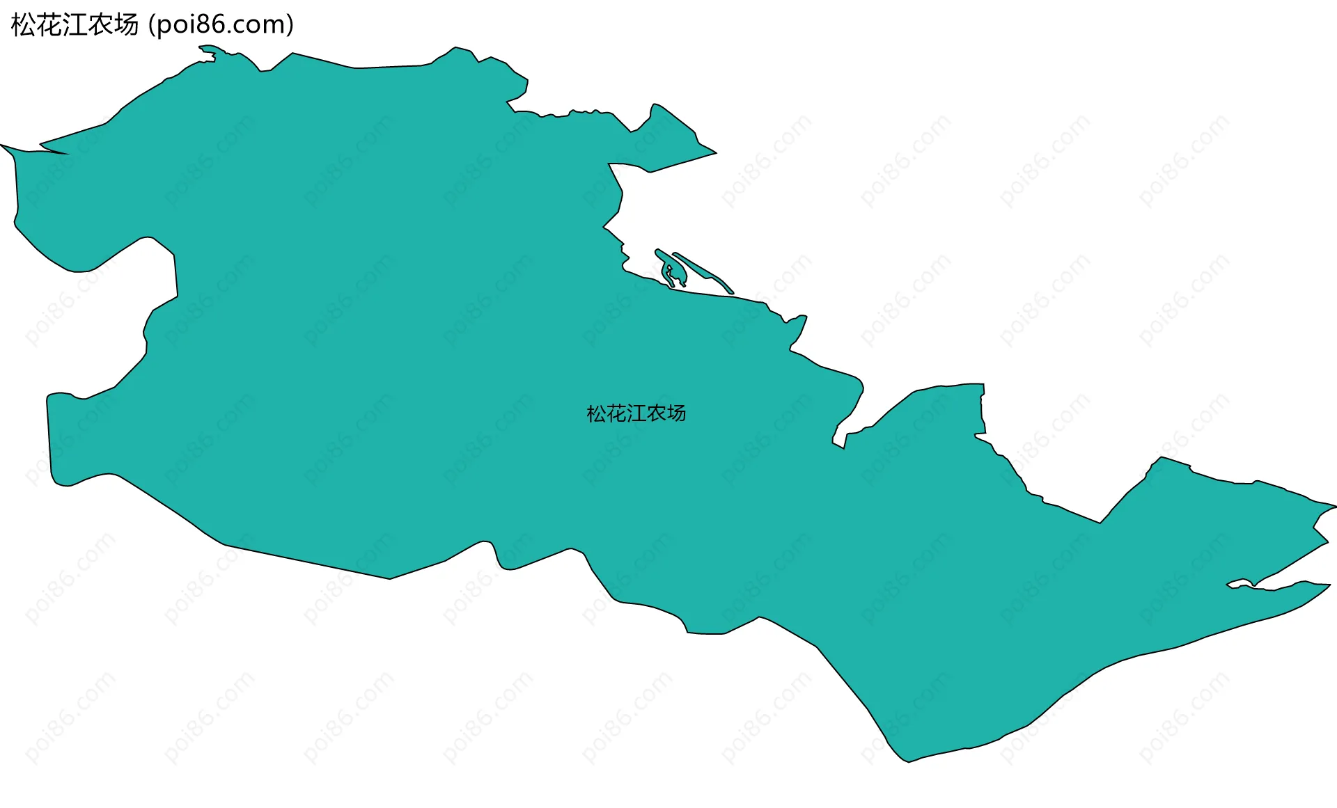松花江农场边界地图