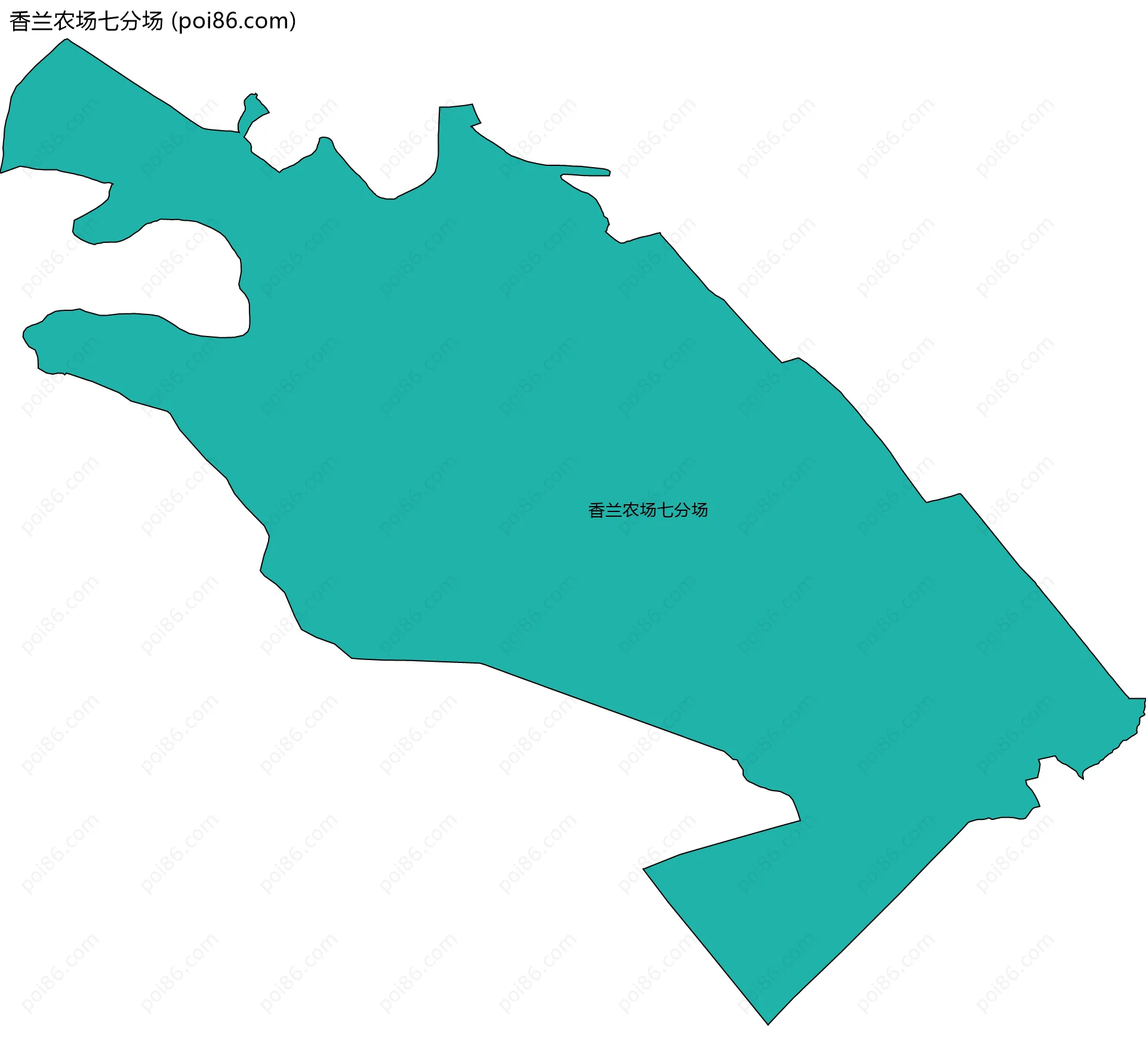 香兰农场七分场边界地图