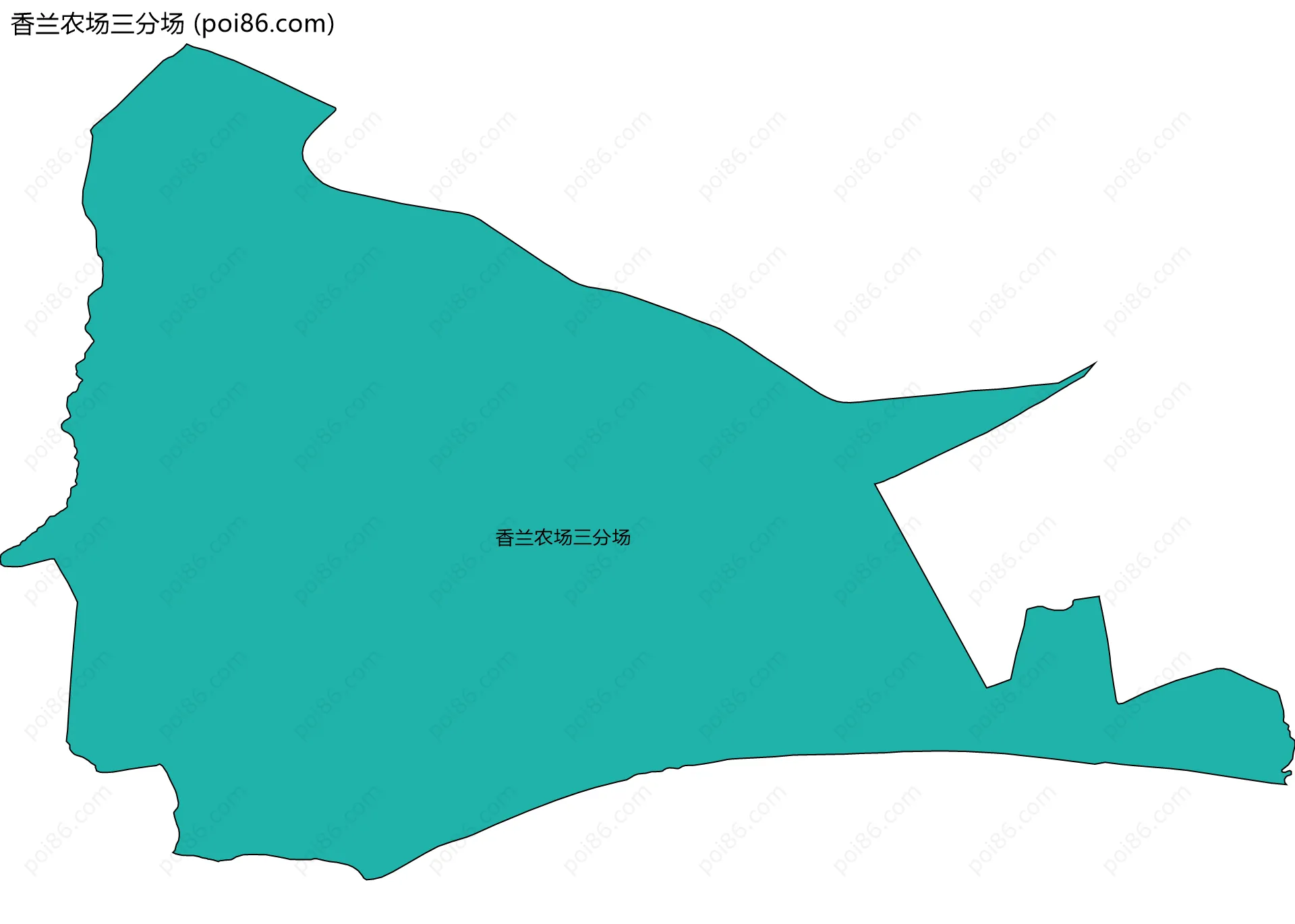 香兰农场三分场边界地图