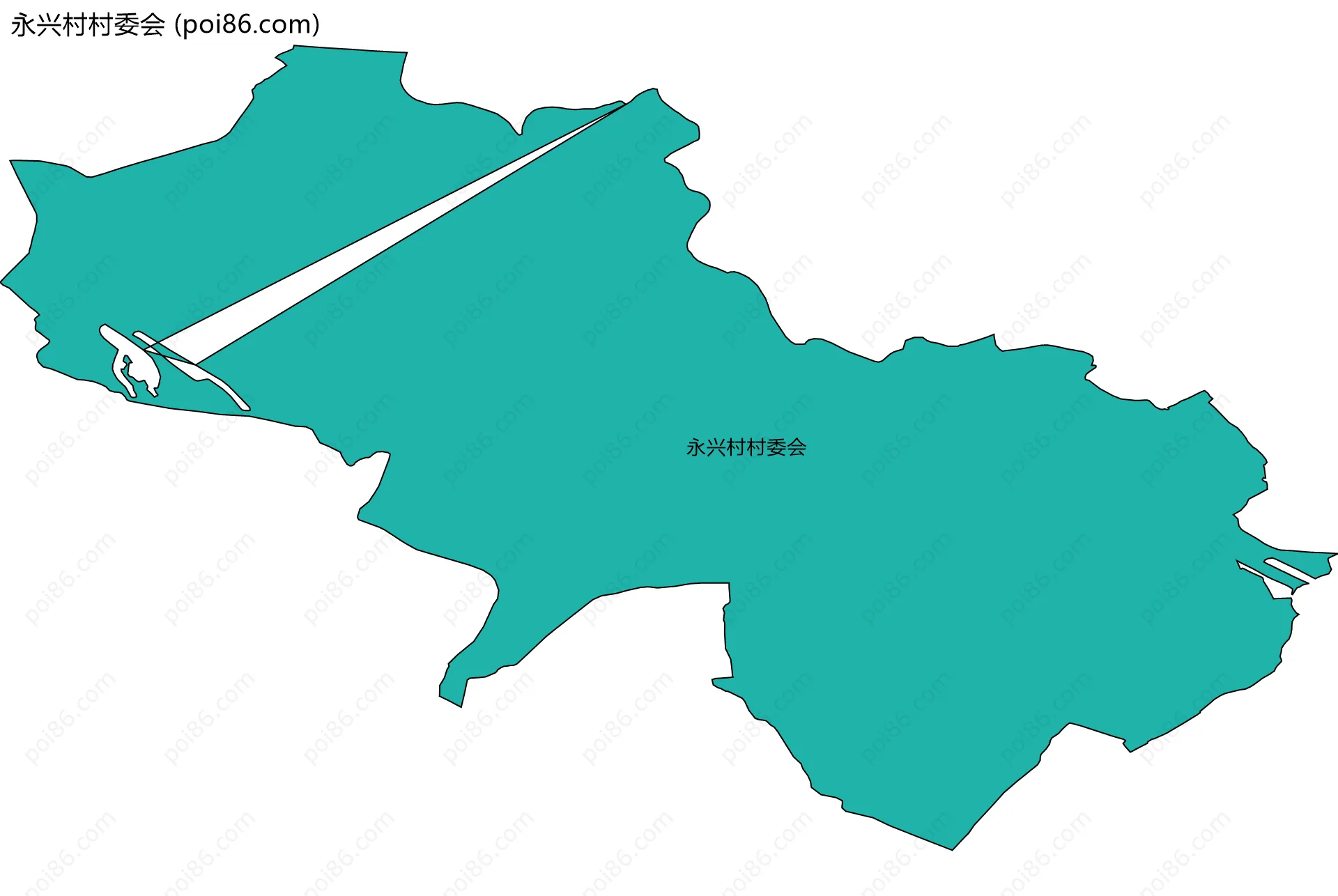 永兴村村委会边界地图