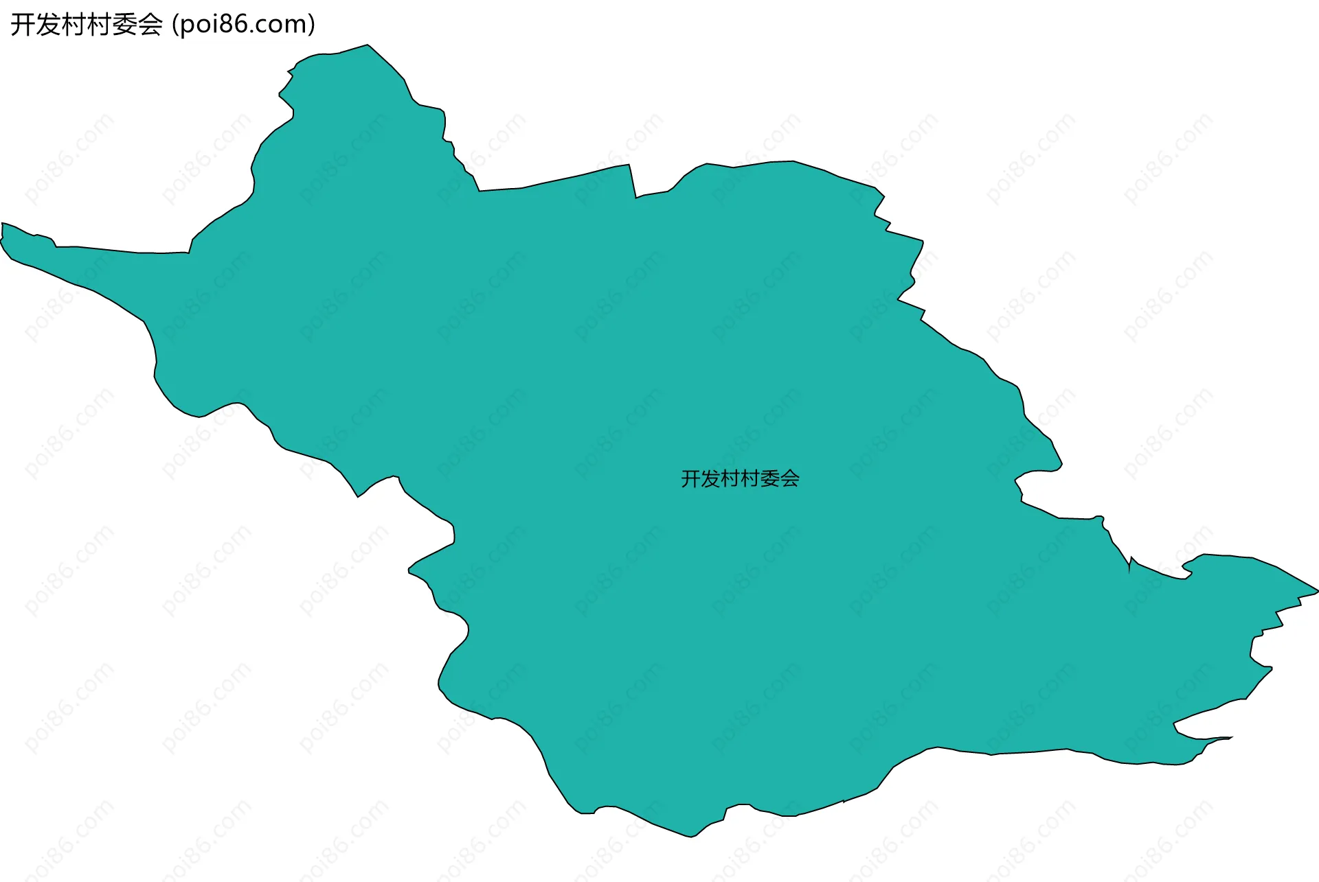 开发村村委会边界地图